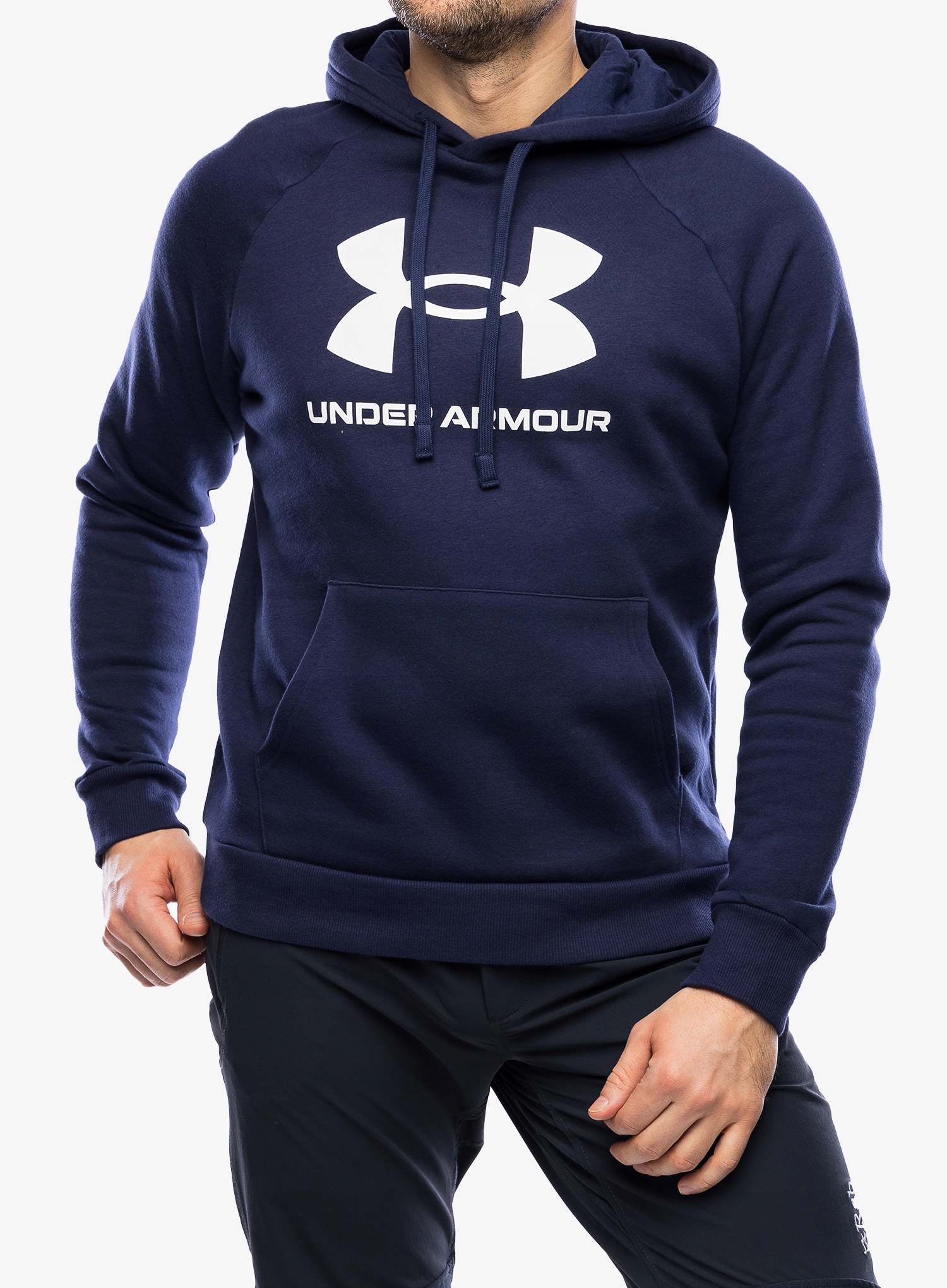 Mikina s kapucí Under Armour Mikina s kapucí Fleece Logo tmavě modrá