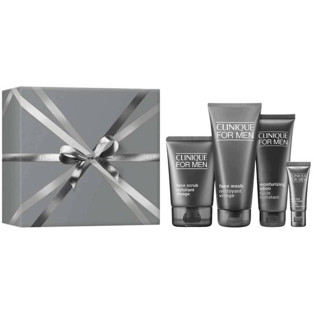 Clinique_set_ Great Skin for Him sada gel na mytí obličeje 200 Ml peeling