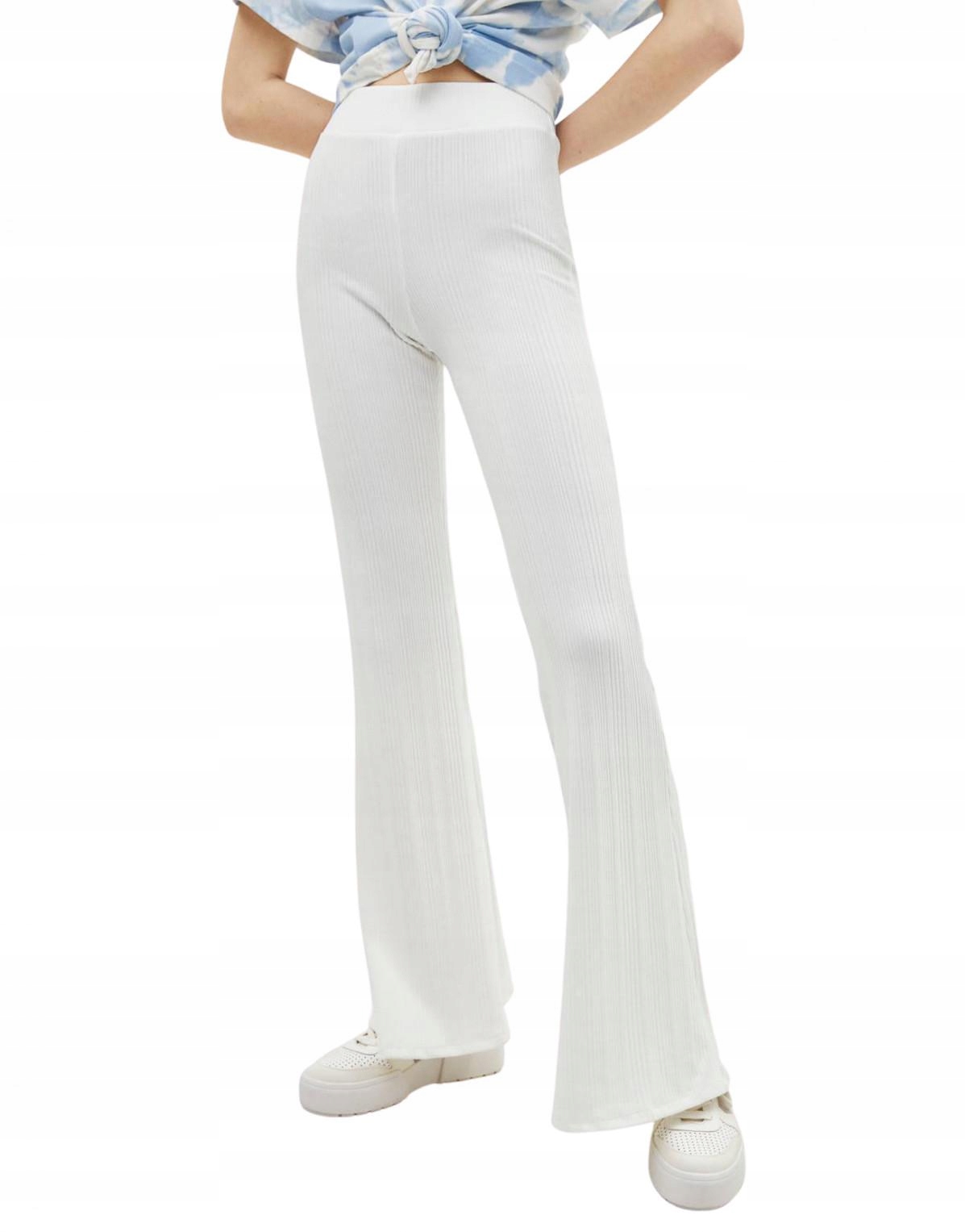 

C0273 BERSHKA__MJ2 Spodnie Szerokie Nogawki__m