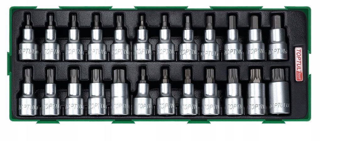 Vložka do kočíka Sada 24 ks Hex; Spline Xzn; Torx 143x373 mm Toptul GTA2