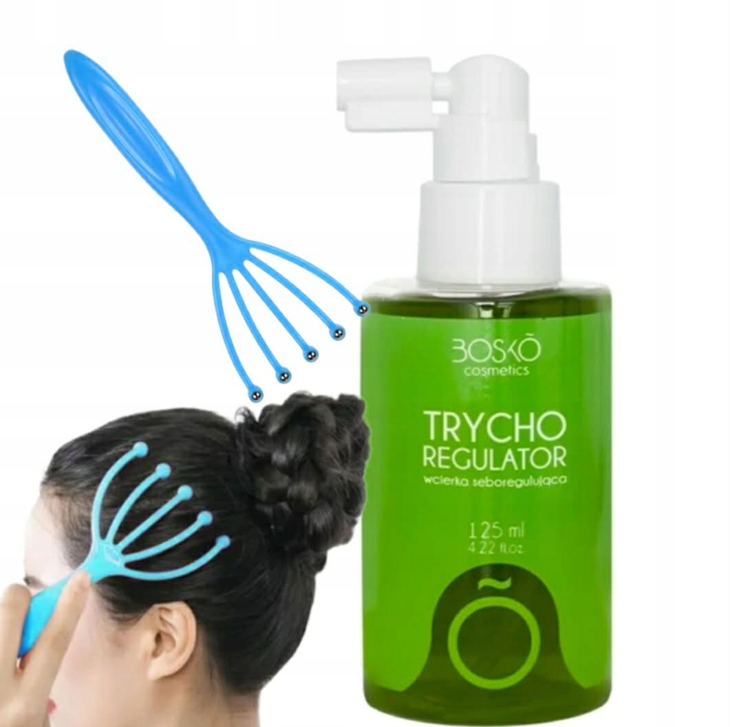 Wcierka do włosów seboregulująca Bosko TrychoRegulator 125 ml masażer