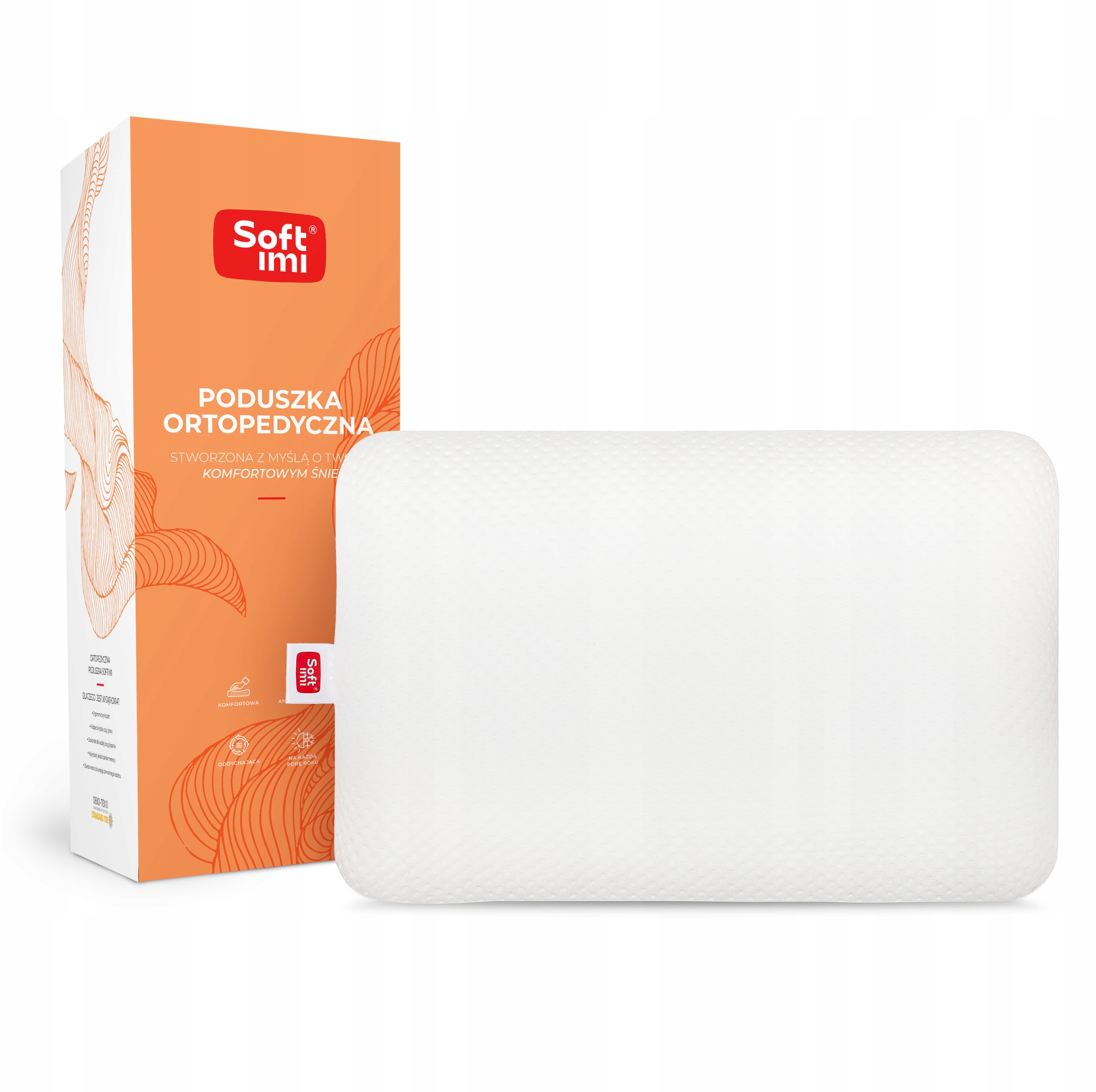 

Poduszka Ortopedyczna Do Spania 40x60cm Oeko-tex