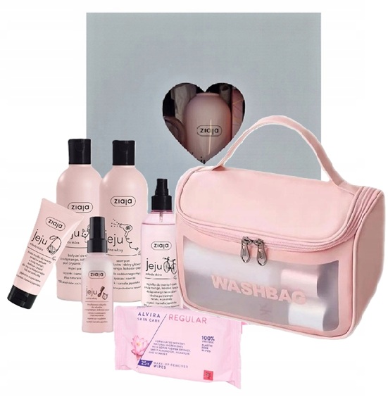 Zestaw Jeju Różowy Box Niespodzianka Kosmetyczka
