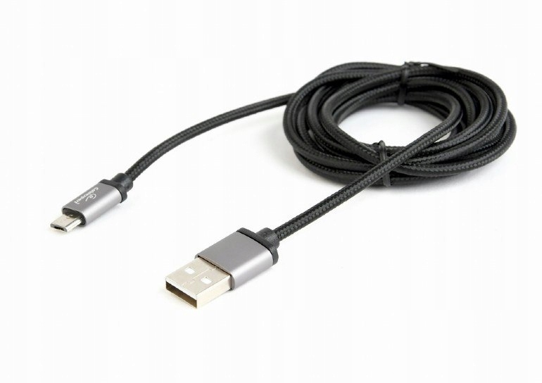 Gembird Kabel Micro Usb oplot tekstylny/1.8m/czarn