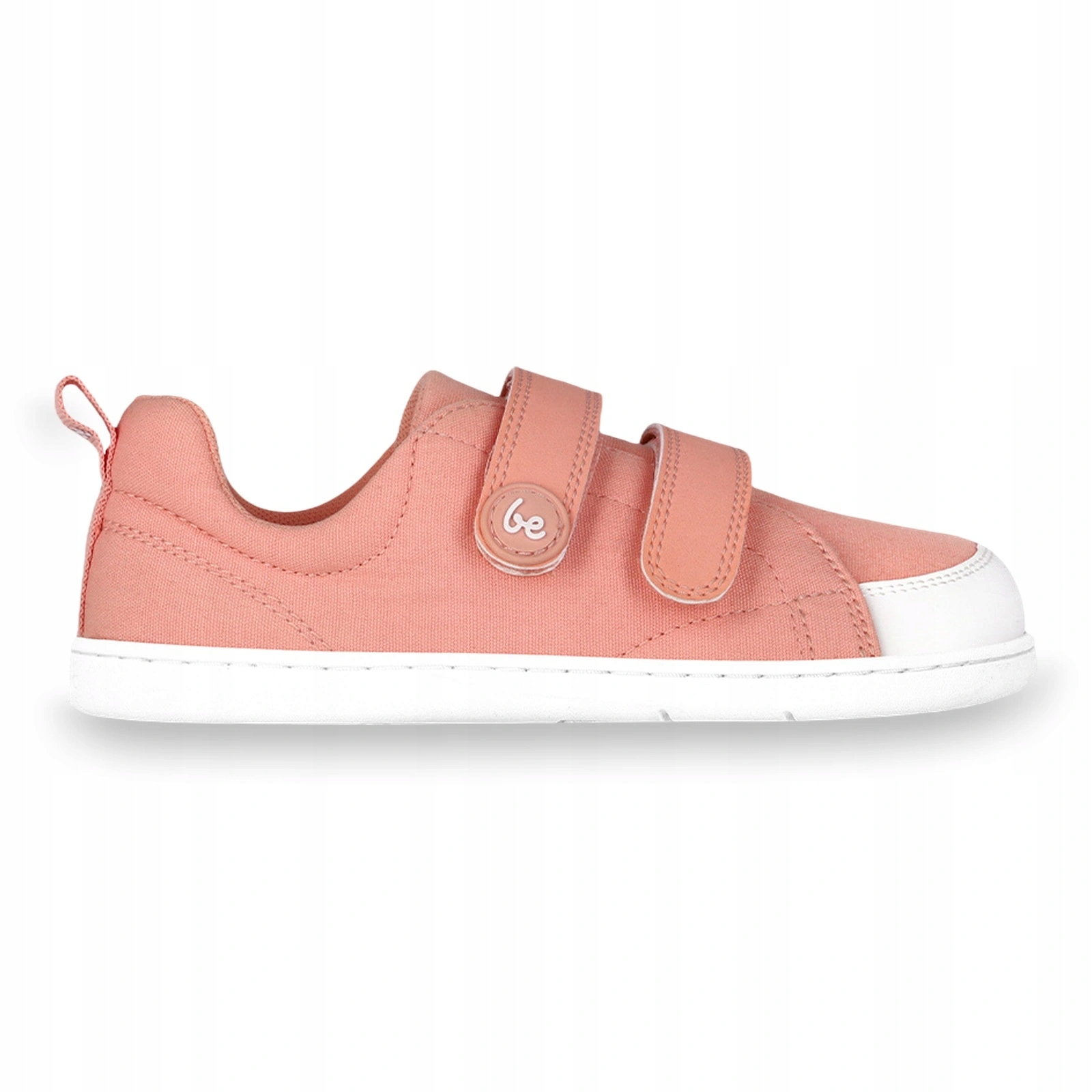Buty barefoot dziecięce dziewczęce na rzepy Be Lenka Canvi Coral Pink 26