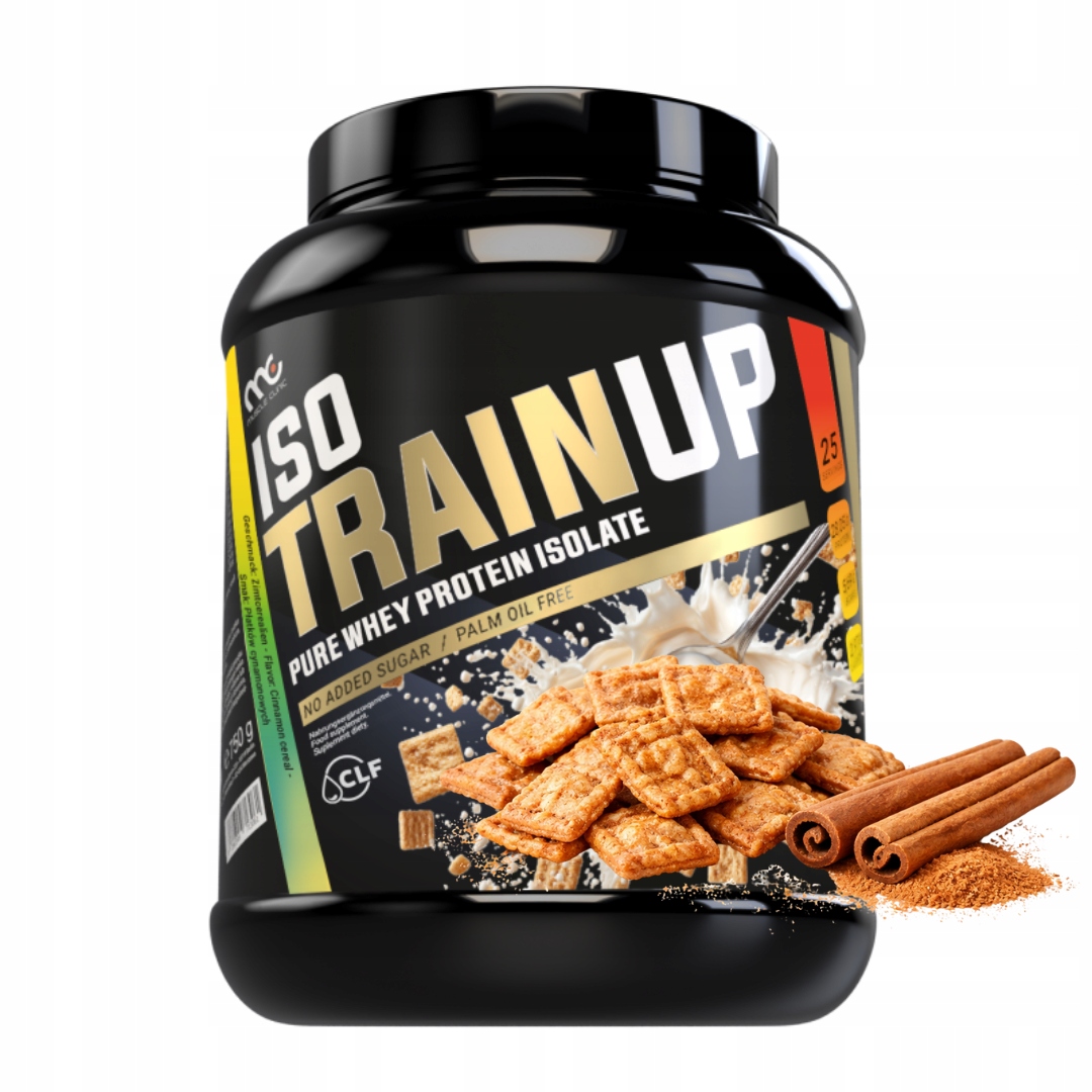 Muscle Clinic Iso Train Up 1800 g Wpi proteinový izolát syrovátkové vločky skořice