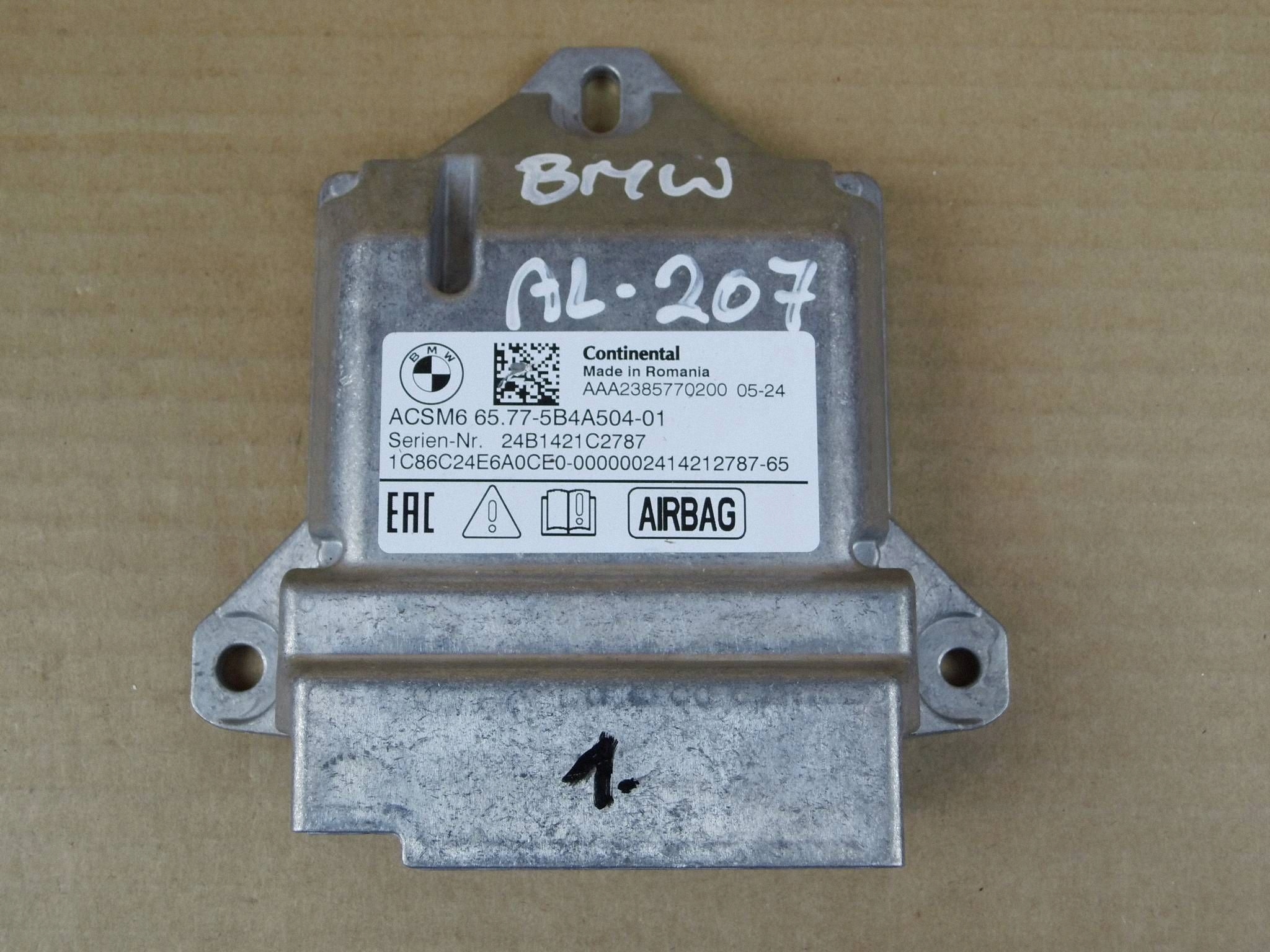 BMW modulo Centralina airbag airbag 65775B4A504