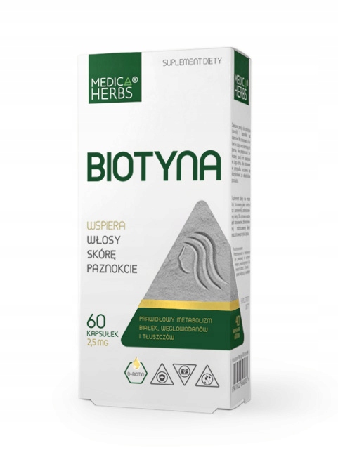 

Biotyna 60k Włosy Paznokcie Pure Nature hair skin