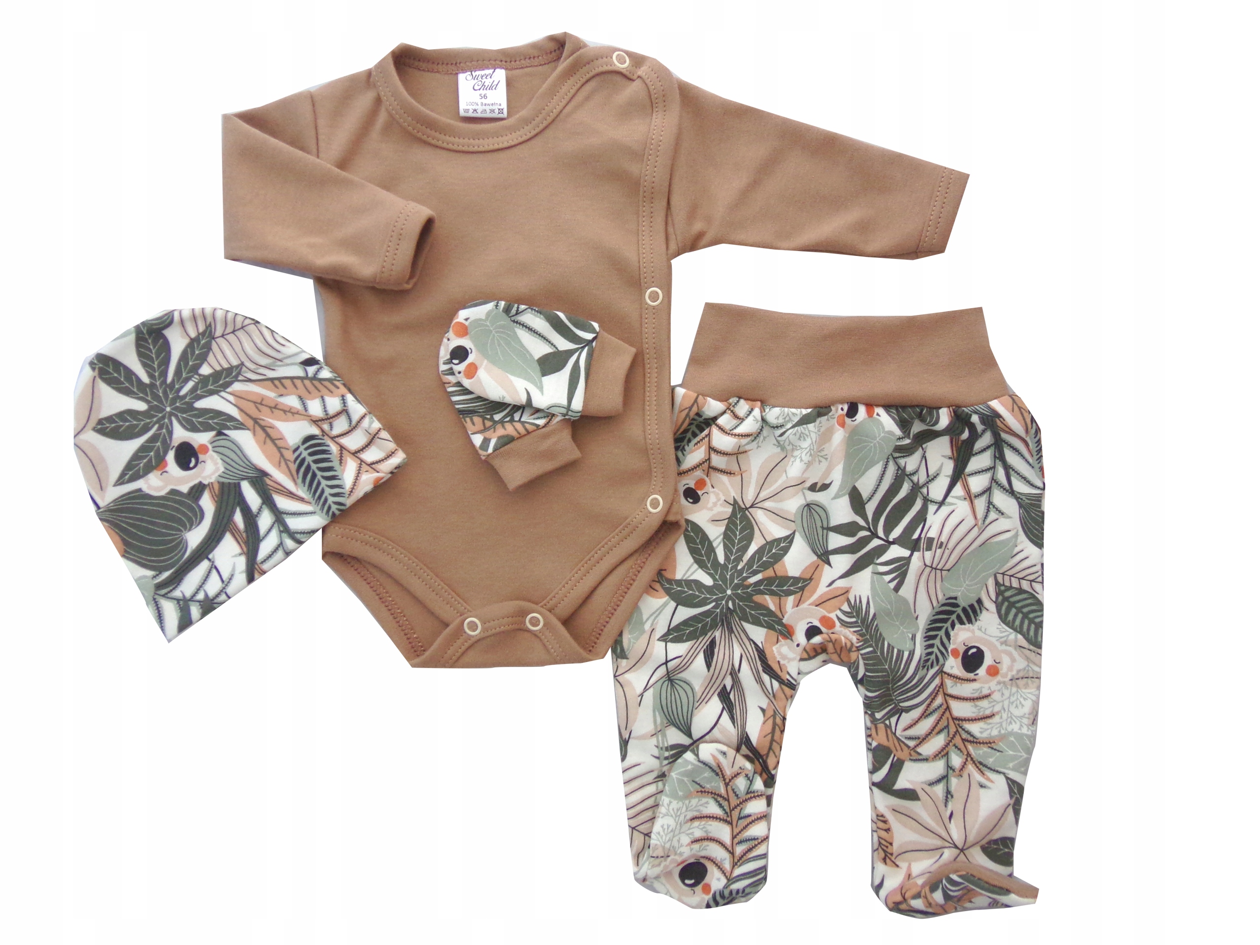 

Wyprawka komplet dla noworodka body kopertowe 56