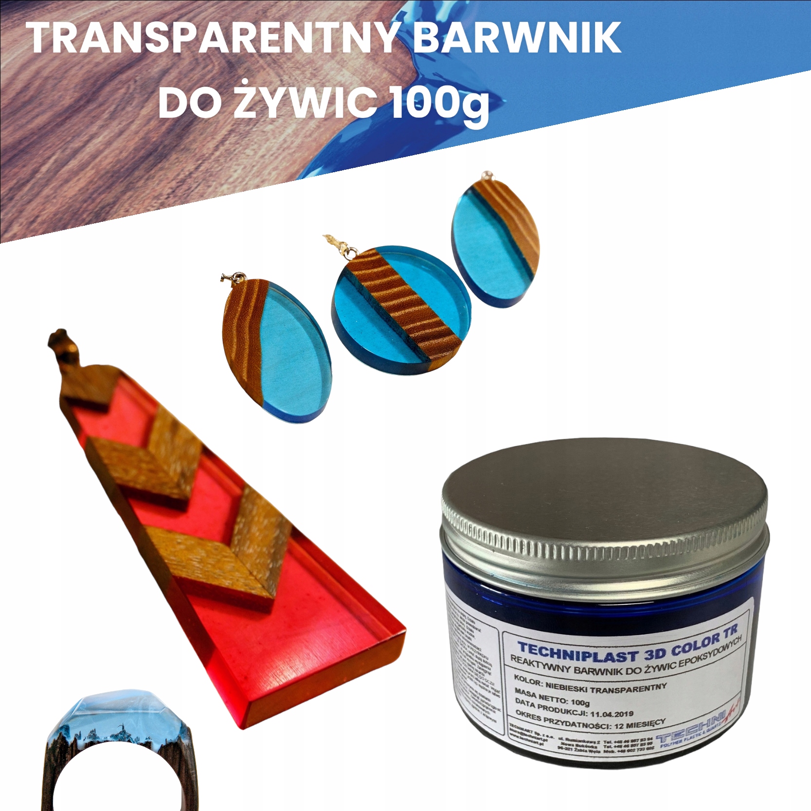 Transparentní barvivo pro pryskyřice Color Tr 100g