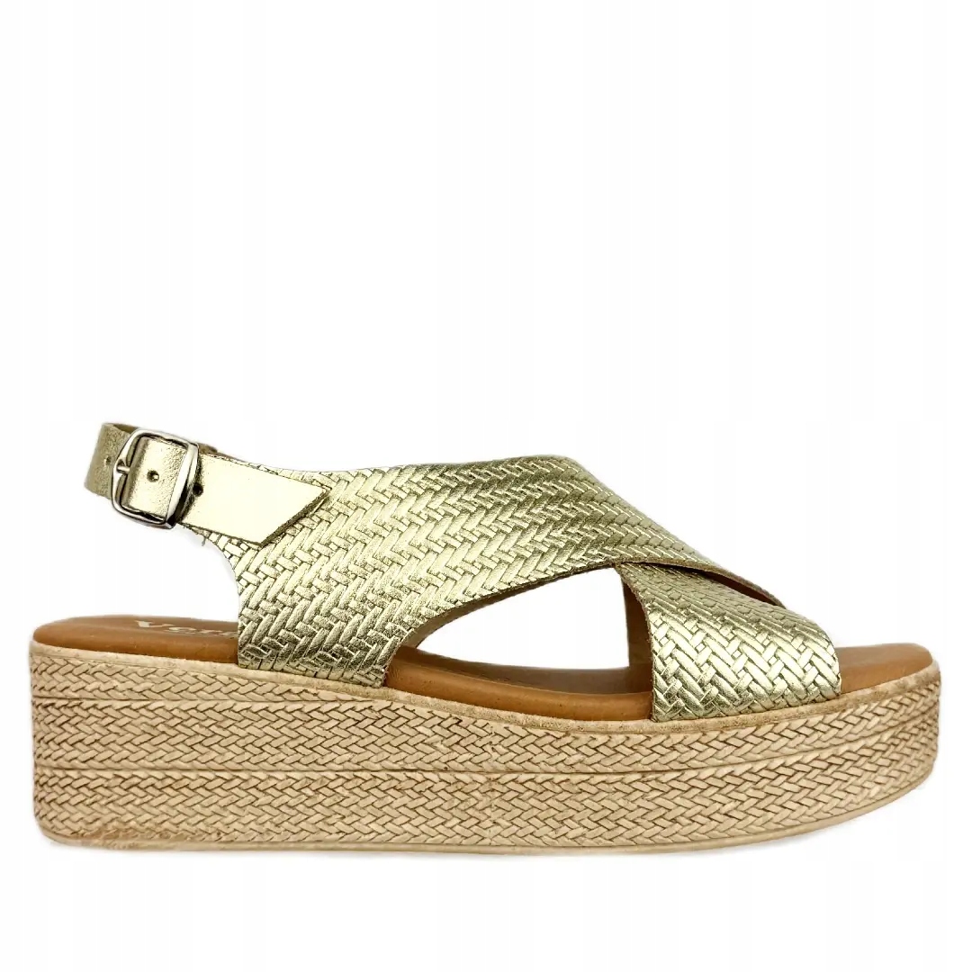Dámské sandály Verano 5314 oro espiga velikost 39, Zlaté