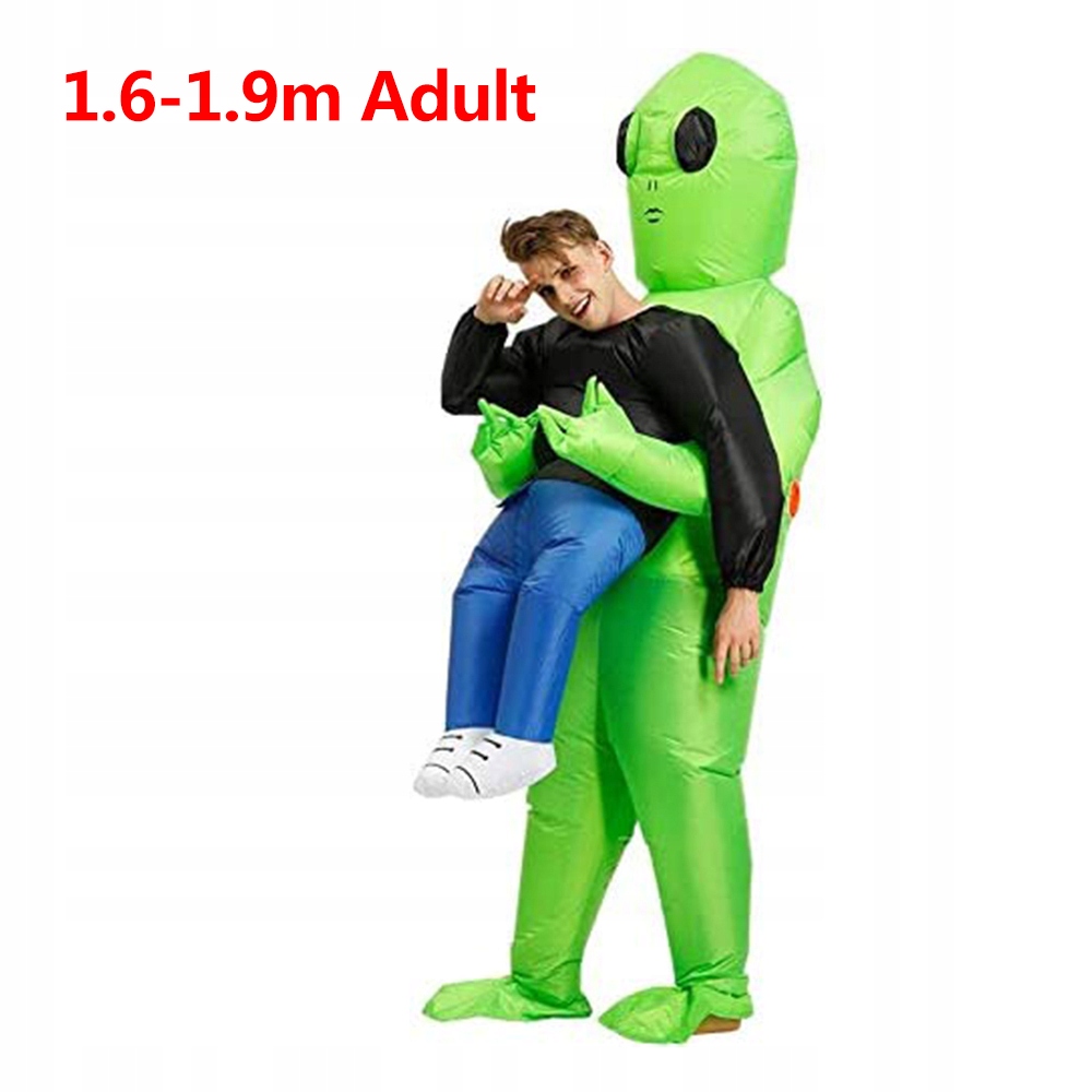 Kostým mimozemšťan pro dospělé na Halloween 1,6-1,9 m s ventilátorem