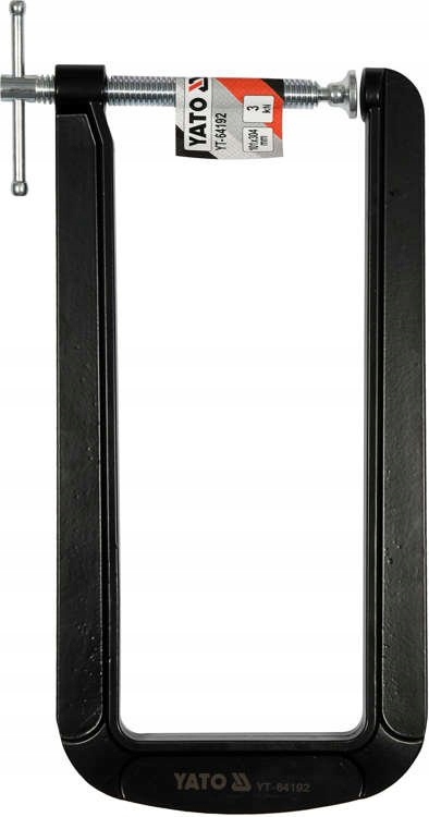 YATO ŚCISK STOLARSKI ŻELIWNY GŁĘBOKI TYP C 101x304 Wysokość szczęk 304 mm