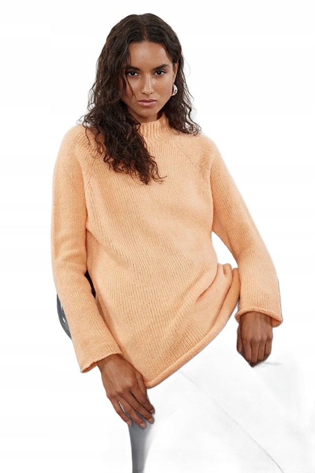 Trendyol Dámský Oranžový Svetr S Rolákem A Dlouhým Rukávem, Velikost 5EA