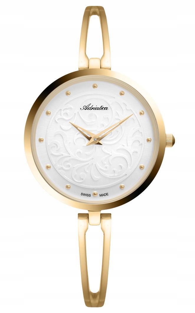 Nové Originální dámské hodinky Adriatica A3746.1143Q zlaté