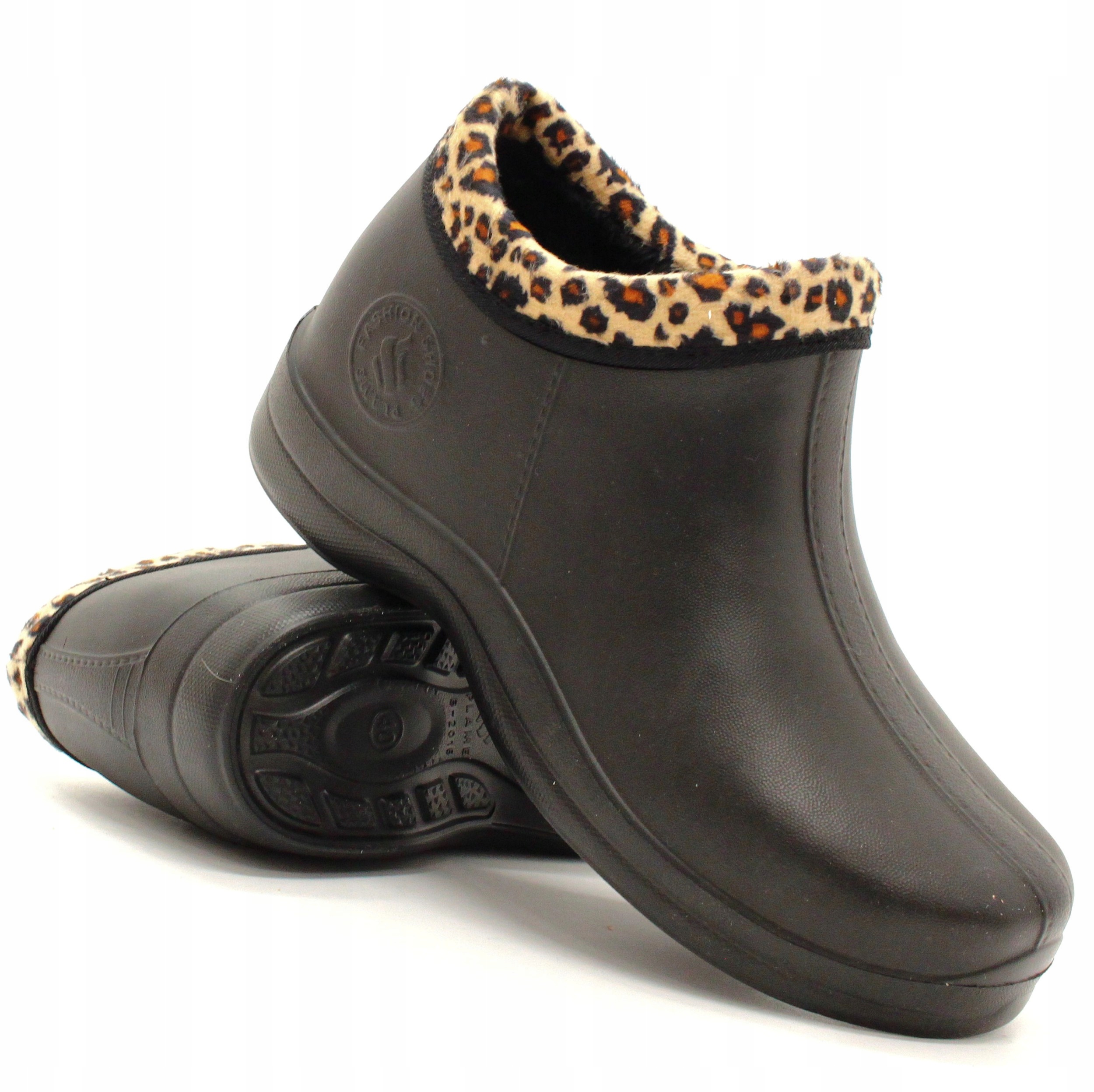 KALOSZE damskie gumowce piankowe KRÓTKIE OCIEPLANE Materiał wkładki inny