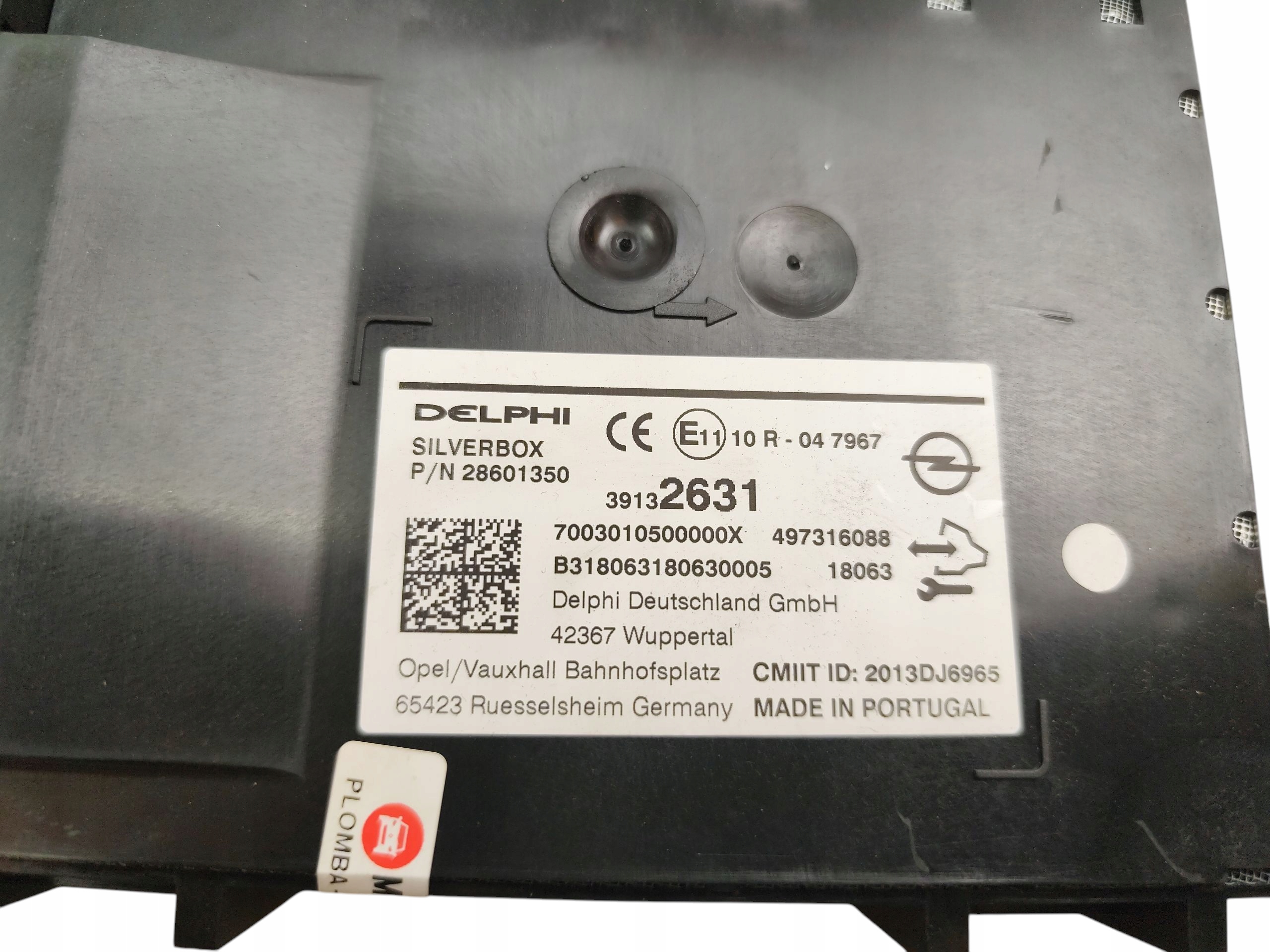 control unit module SILVERBOX OPEL ASTRA K V 39132631