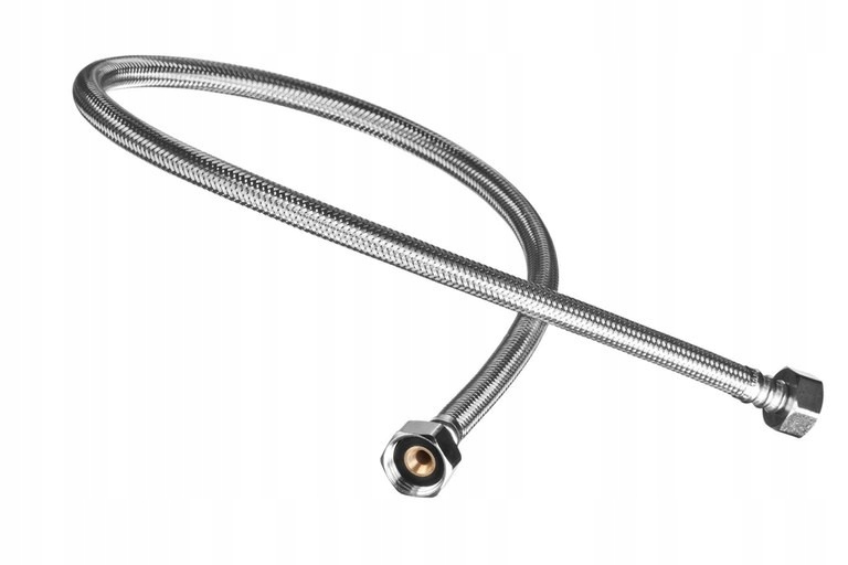 WĘŻYK PRZYŁĄCZENIOWY DO BATERII W OPLOCIE INOX GW 1/2" DŁUGOŚĆ 120 cm MOCNY Długość 120 cm
