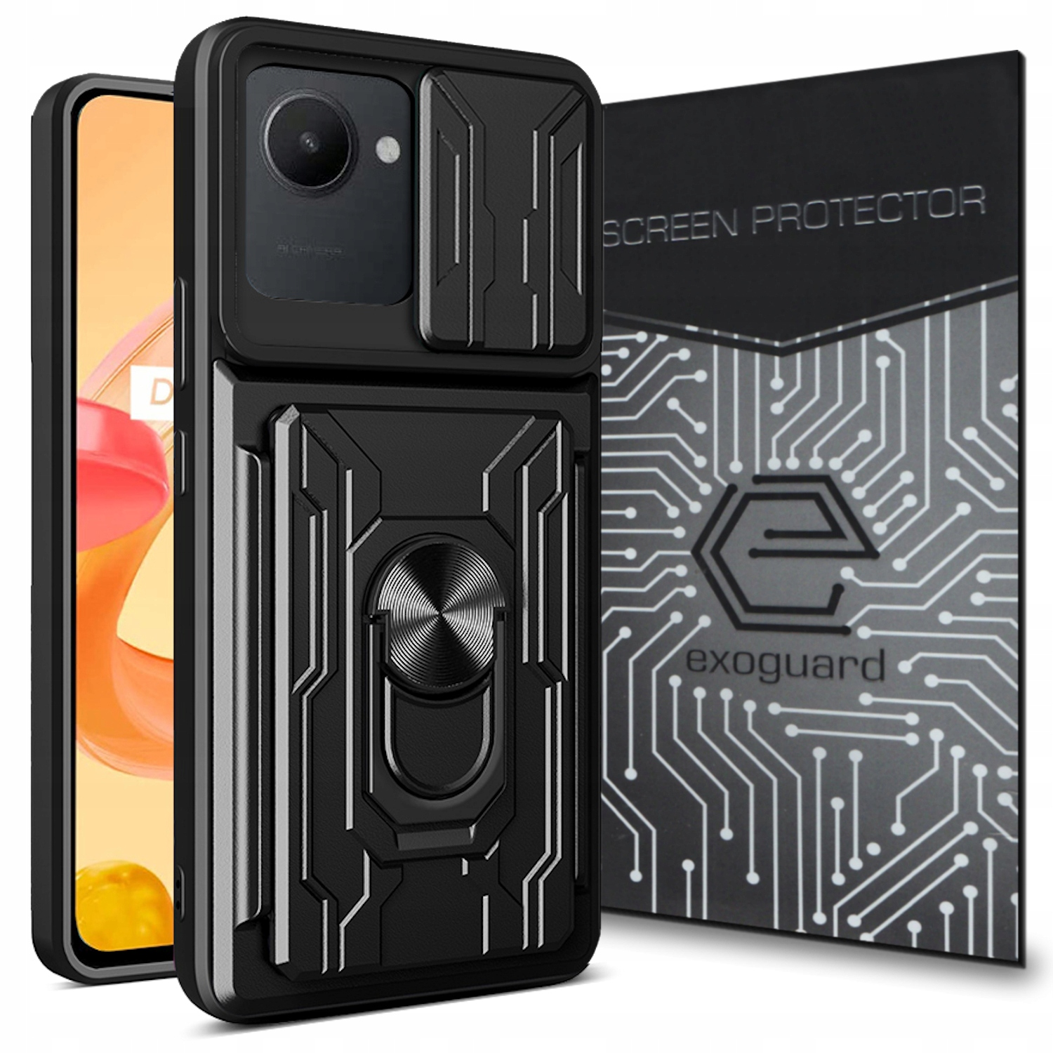 

Etui Pancerne+szkło do Realme C30/NARZO 50i Prime