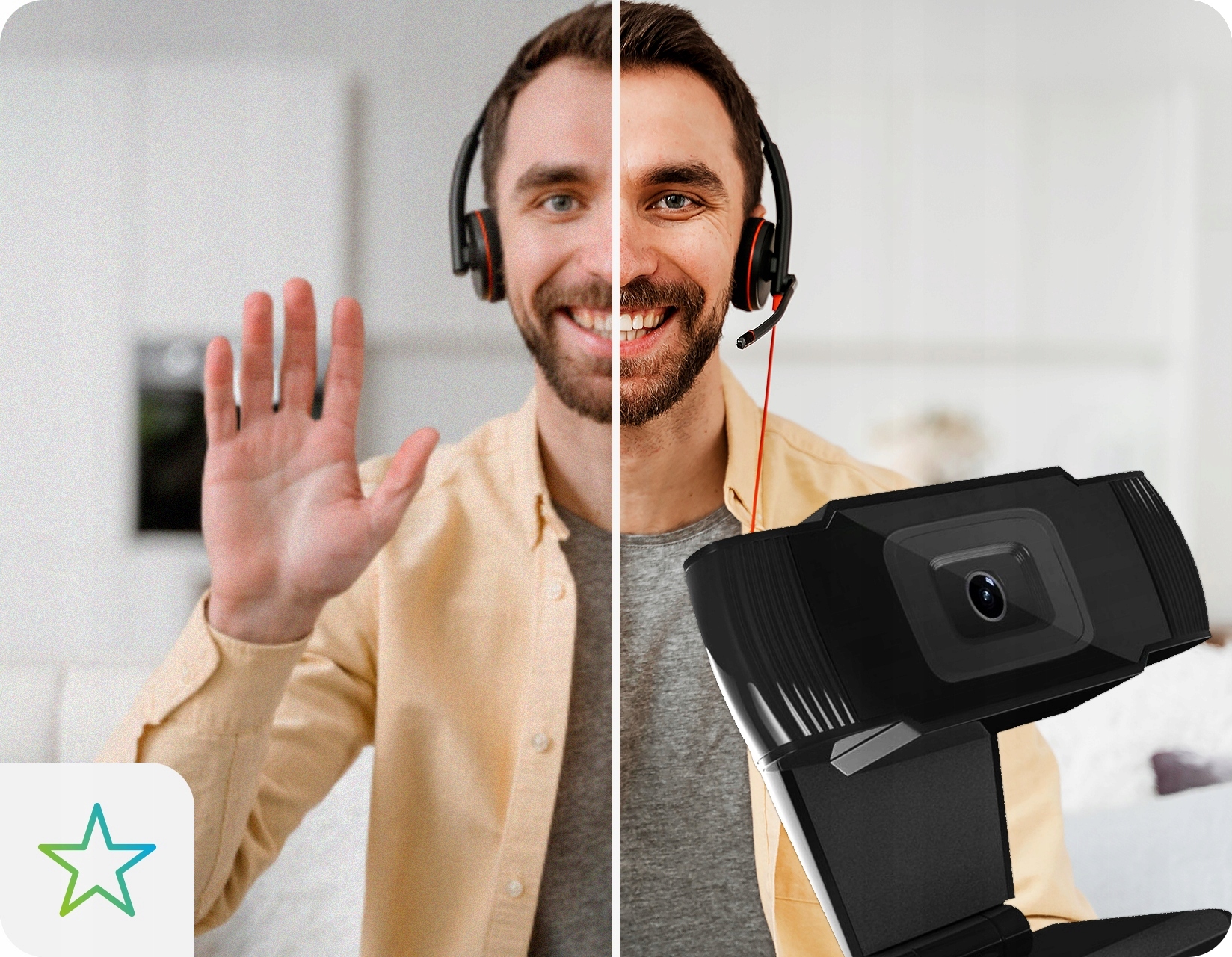 KAMERA INTERNETOWA KAMERKA USB FULL HD MIKROFON Model K03