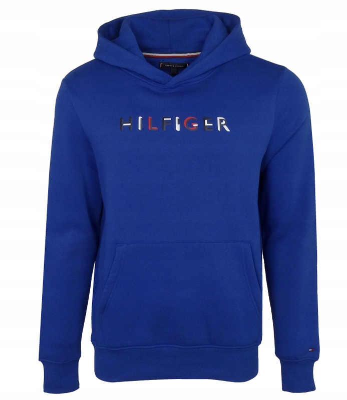 Tommy Hilfiger pánská mikina s kapucí, modrá, velikost S