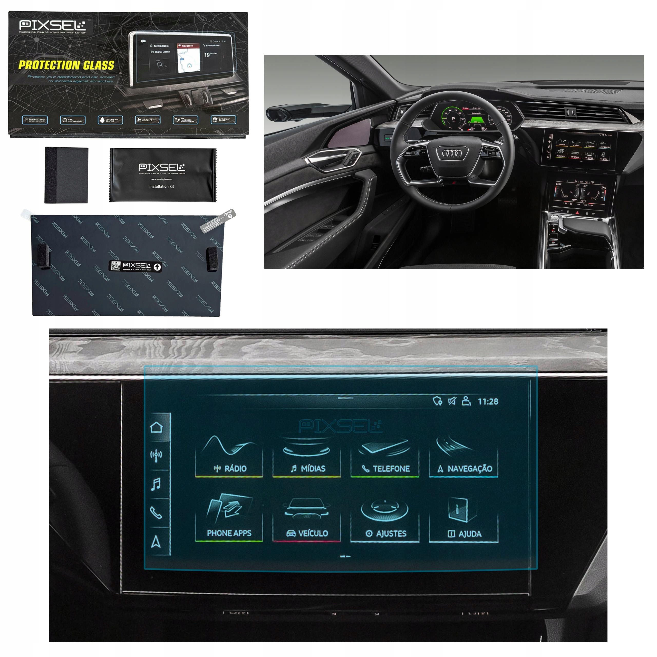 Antyodciskowe Matowe Szkło Ochronne Audi Q8 E-Tron-11.3“ 2022-2025