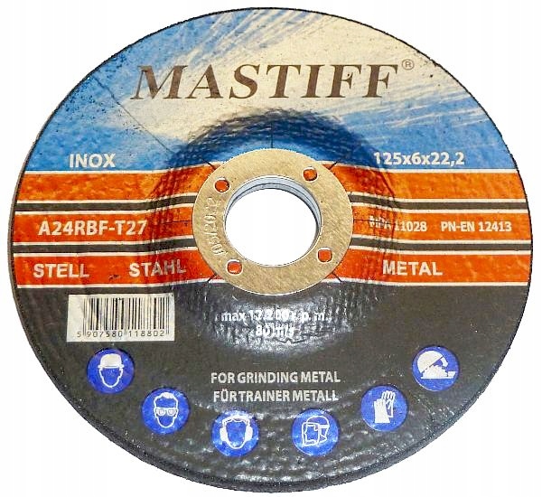 

Tarcza 125X6 mm Do Szlifowania Metalu Stali Żeliwa