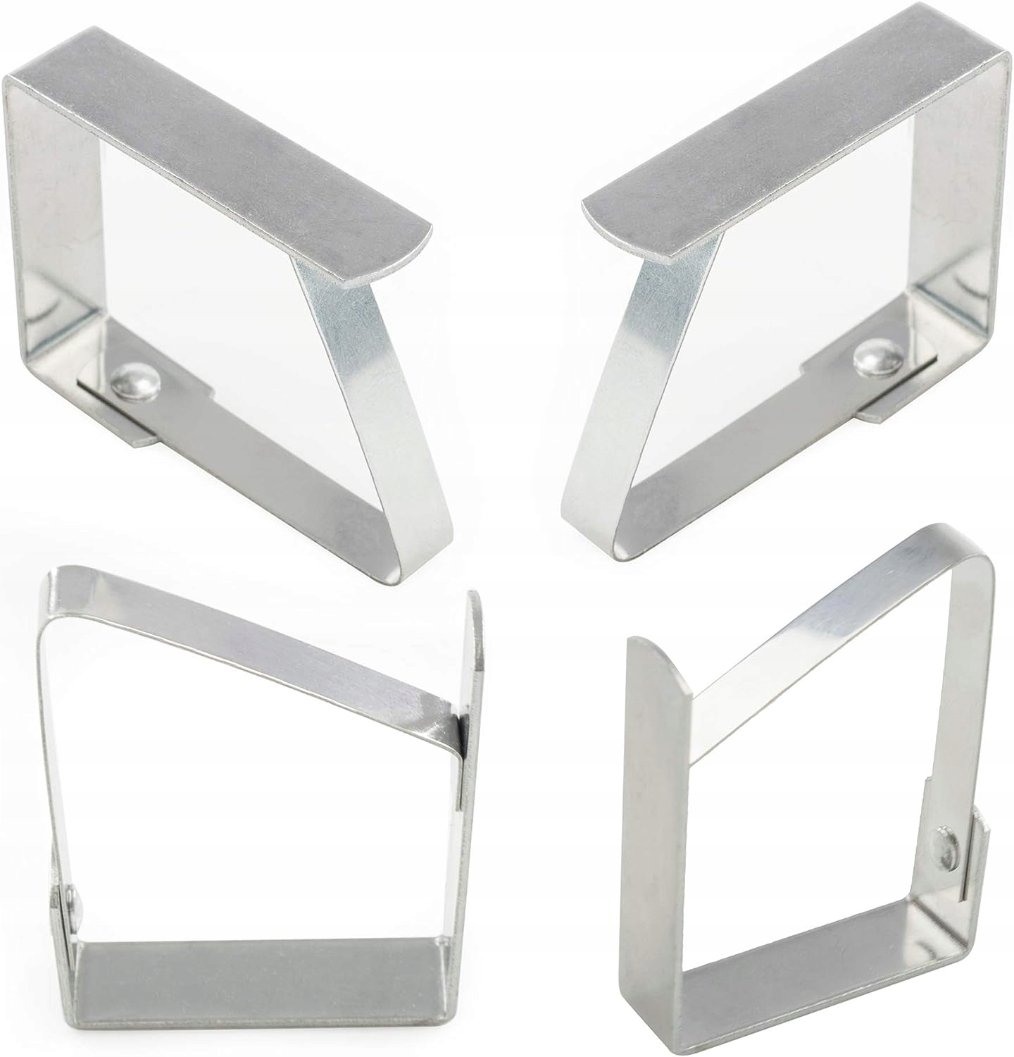 4SZT ZESTAW KLIPSÓW DO OBRUSU ZE STALI NIERDZEWNEJ