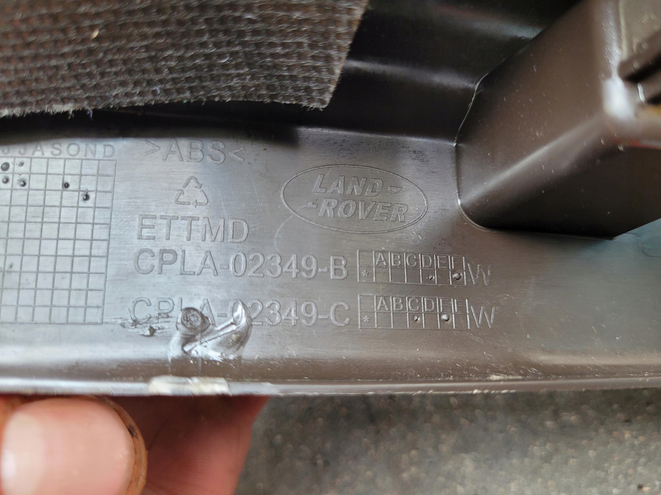 moulding cap threshold CPLA-02349-B RANGE ROVER VOGUE L405