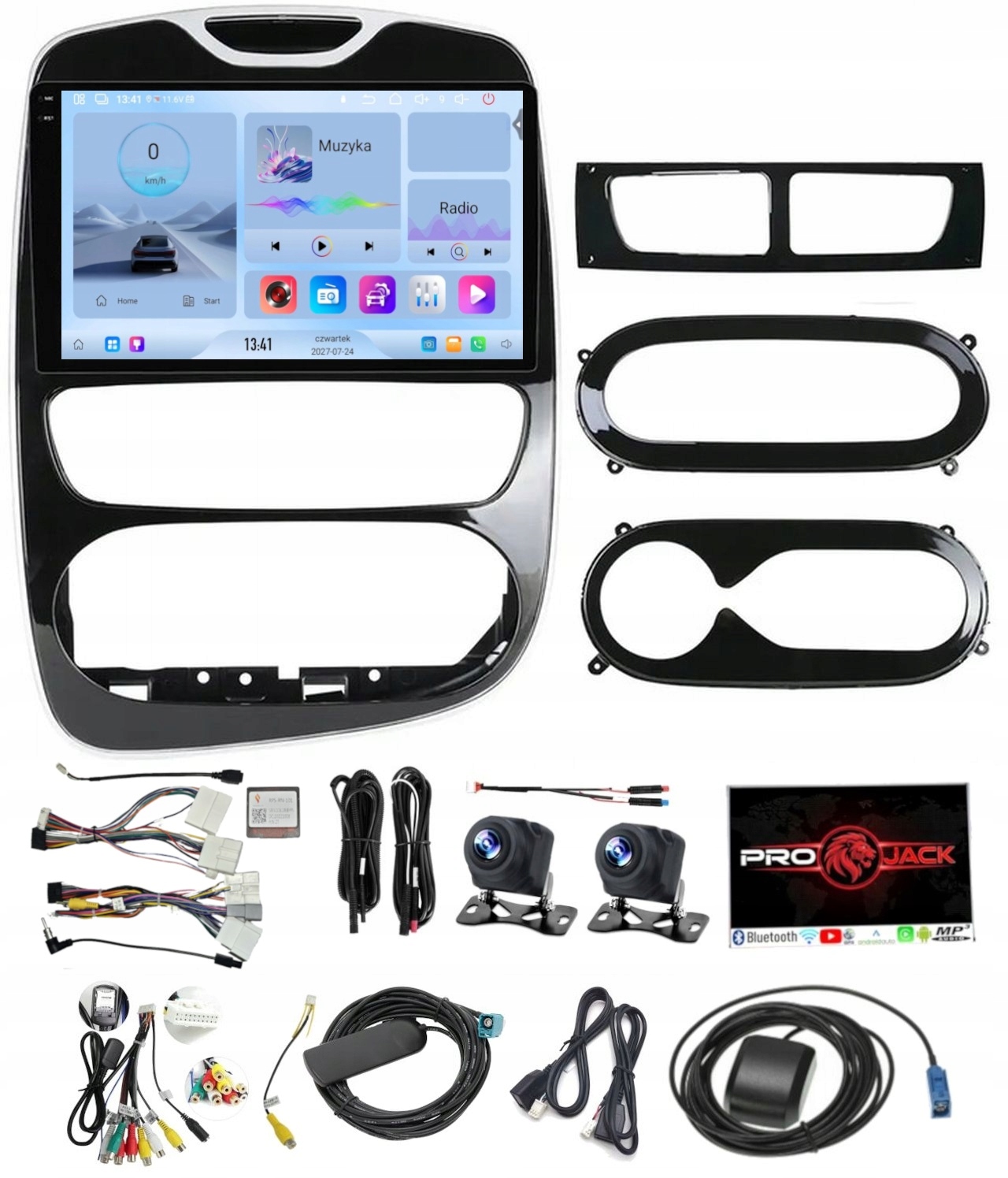 Rádio Navigácia Carplay Gps Android Renault Clio 2012-2018 Usb 4GB 64GB Sim