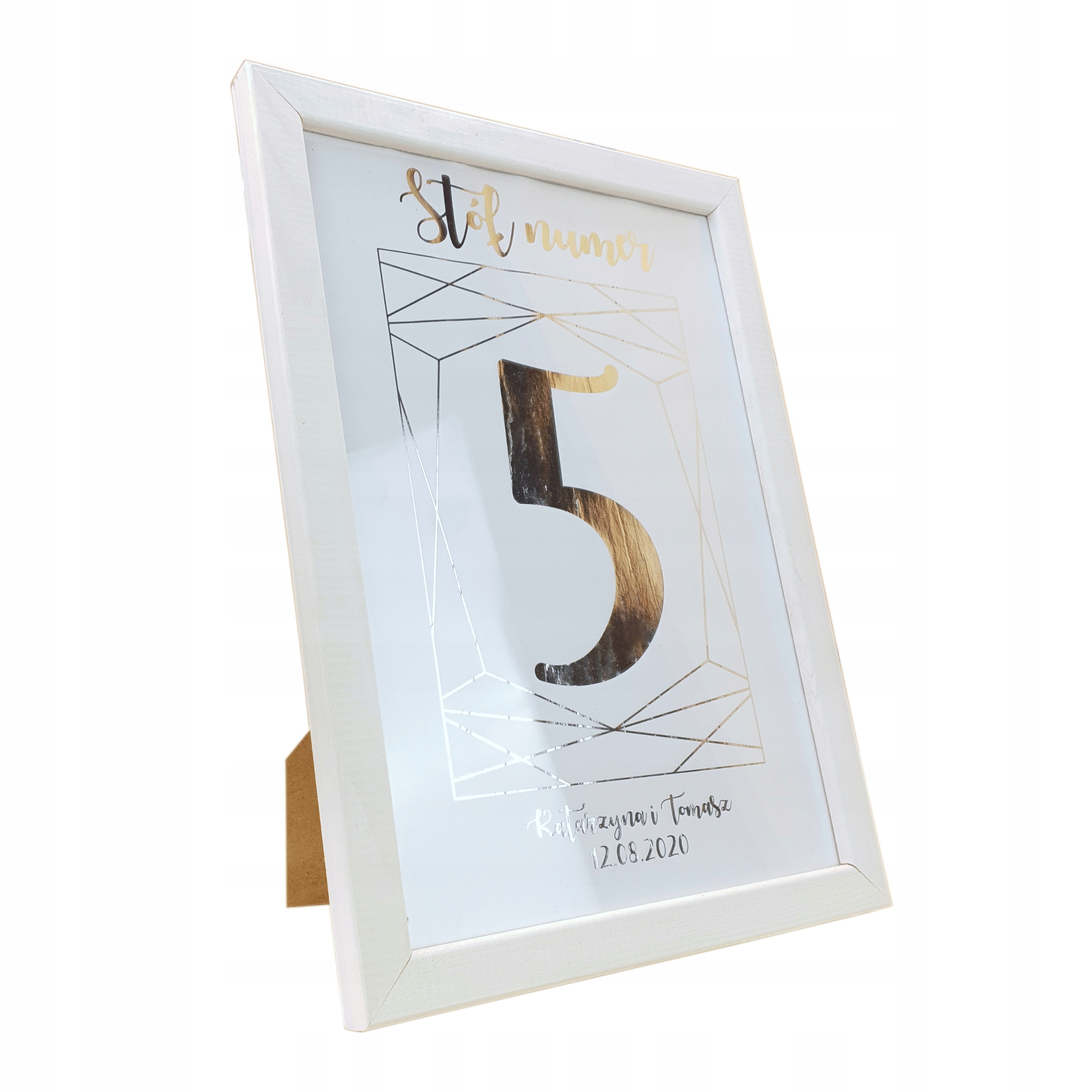 

Srebrne Numery Stołów Stół Wesele Ślub Dekoracja