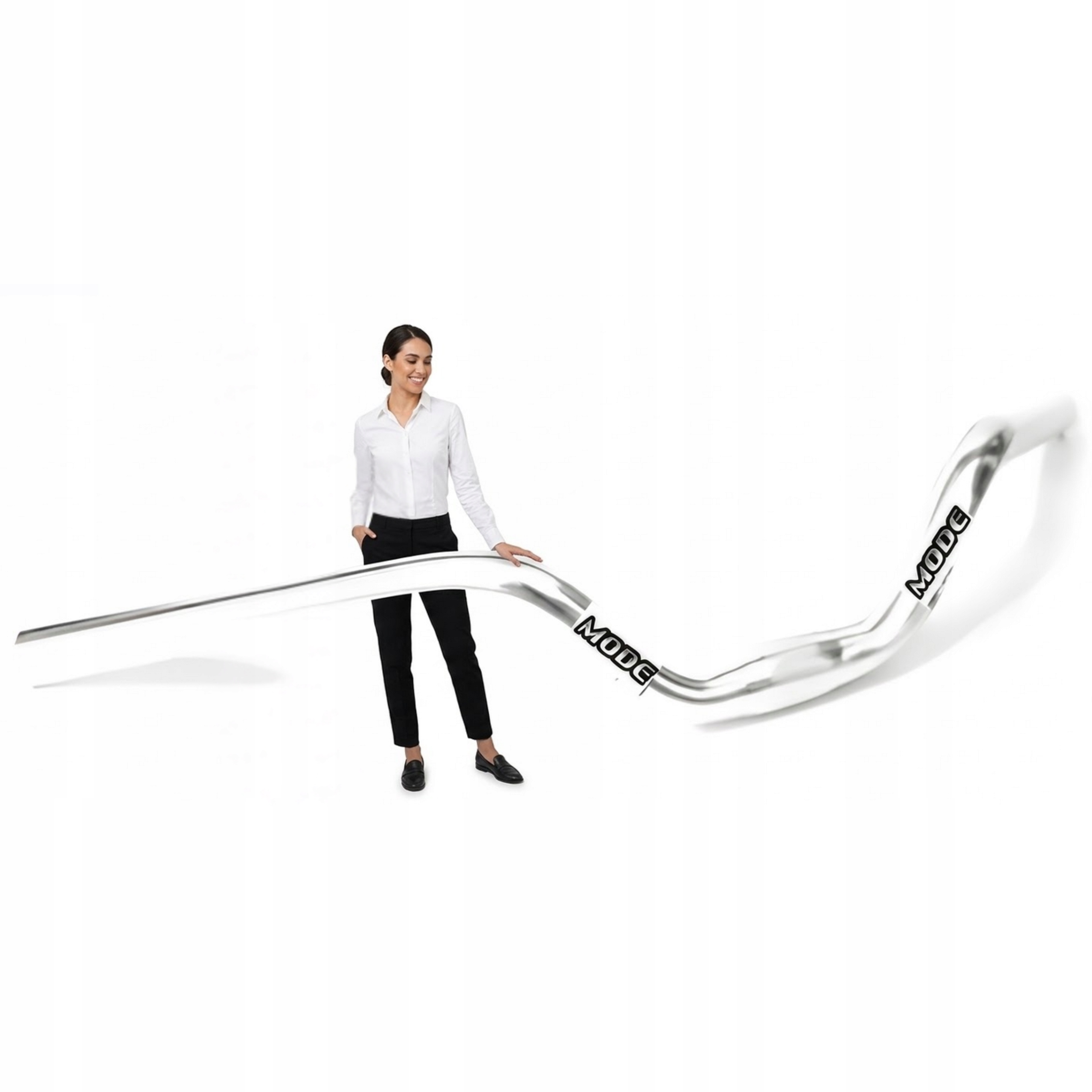 Volant na kolo stříbrná hliníková ohýbaná 640 mm výška 60 mm Mtb Městská