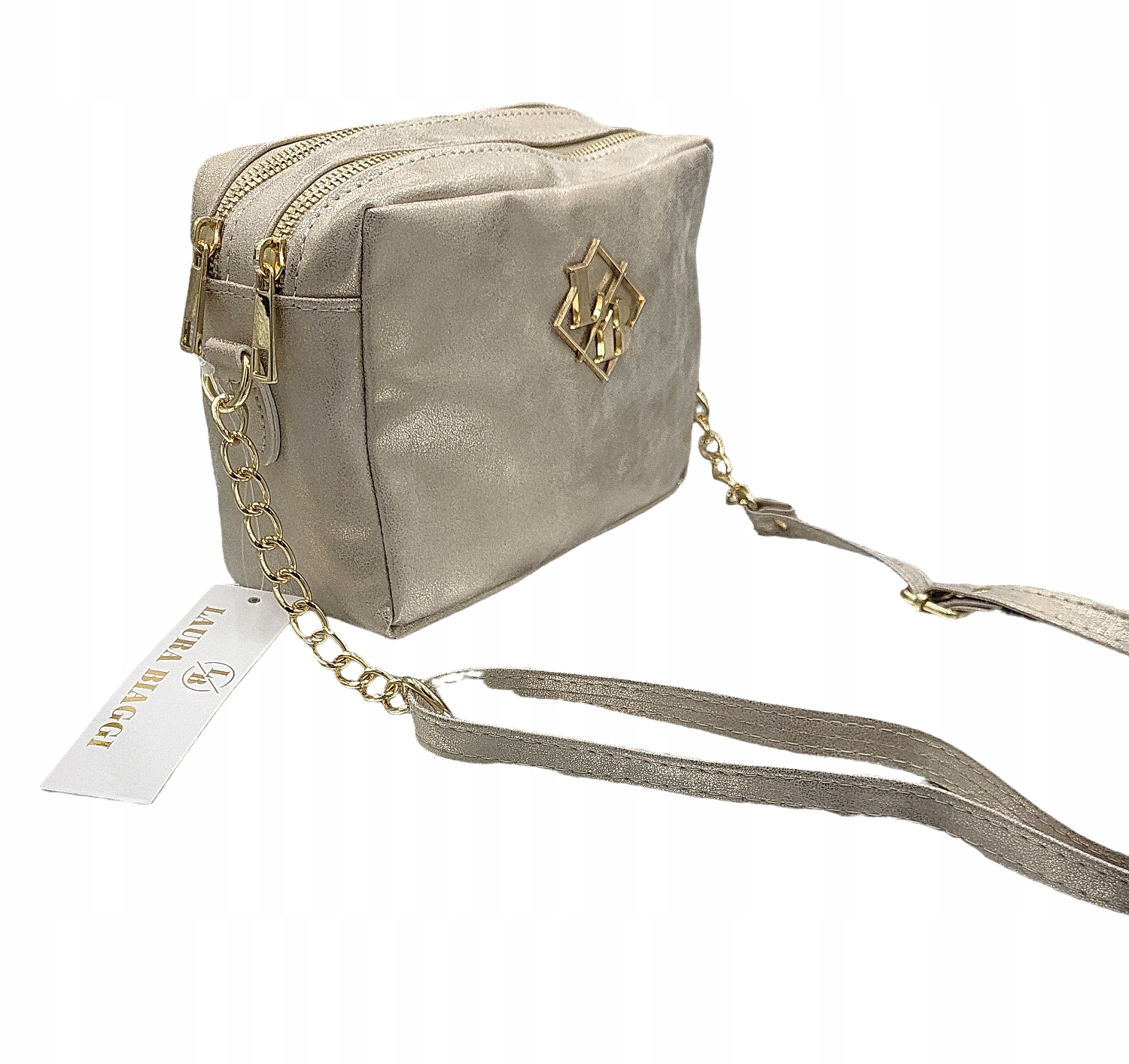 Kabelka přes rameno Laura Biaggi zlatá