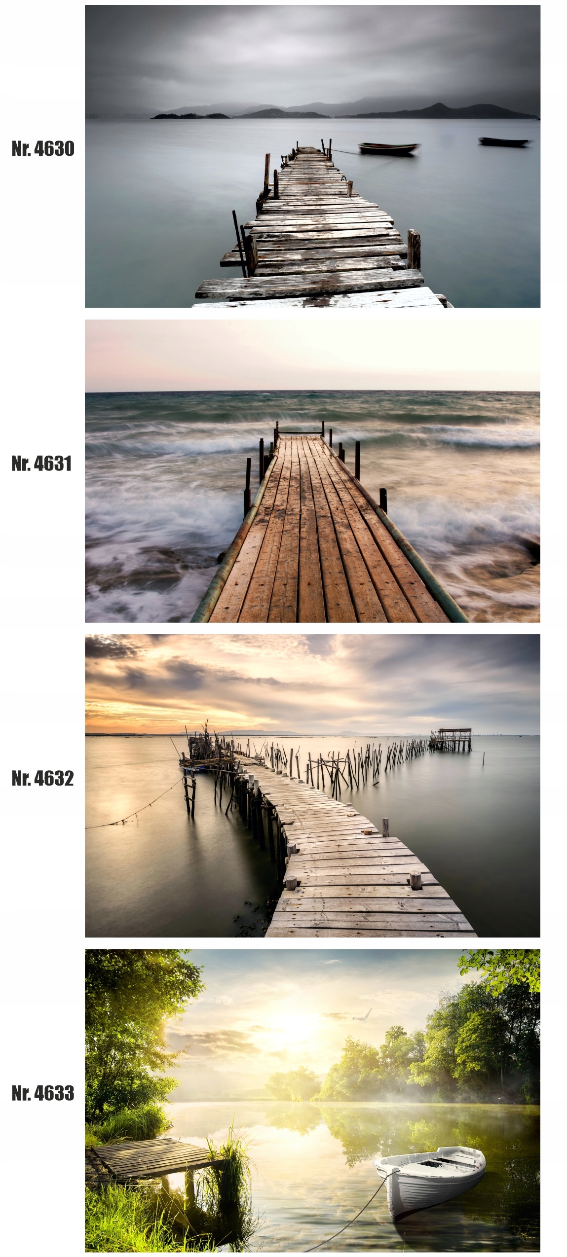 plakat molo, morze, chmura, widok, 3d, 70x50cm Wysokość produktu 50 cm