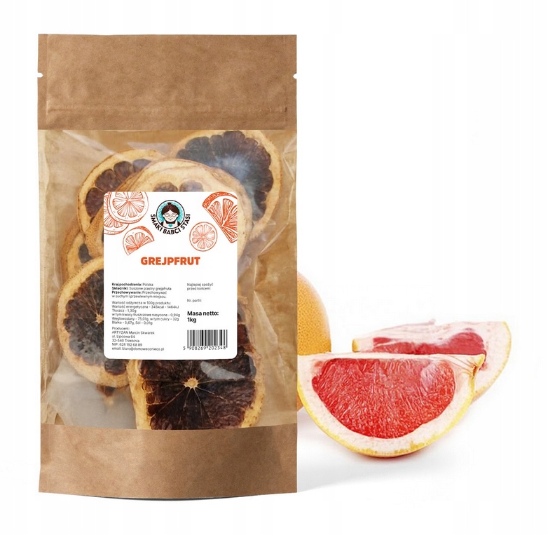 Levně Sušené Grapefruity Plátky Na Dekoraci Sušené Na čaj dárek 1 kg