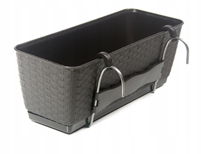 

Doniczka Wisząca Balkonowa Ratolla DRL500PW Antrac