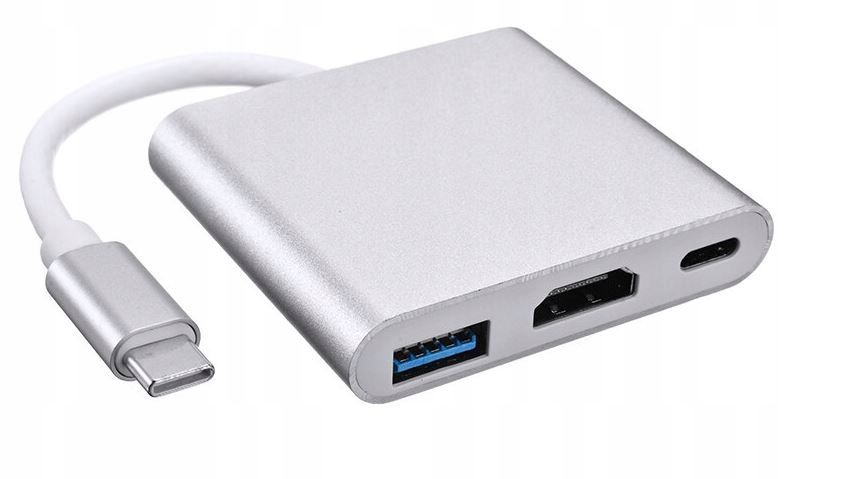 Adapter HUB Multiport USB-C na HDMI 4K, USB 3.0 i USB-C PD OTG DO TELEFONU Kod producenta ad6