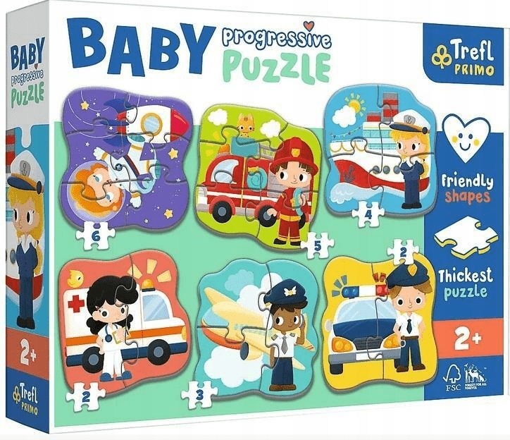 

Puzzle Baby Progressive Zawody i pojazdy Trefl