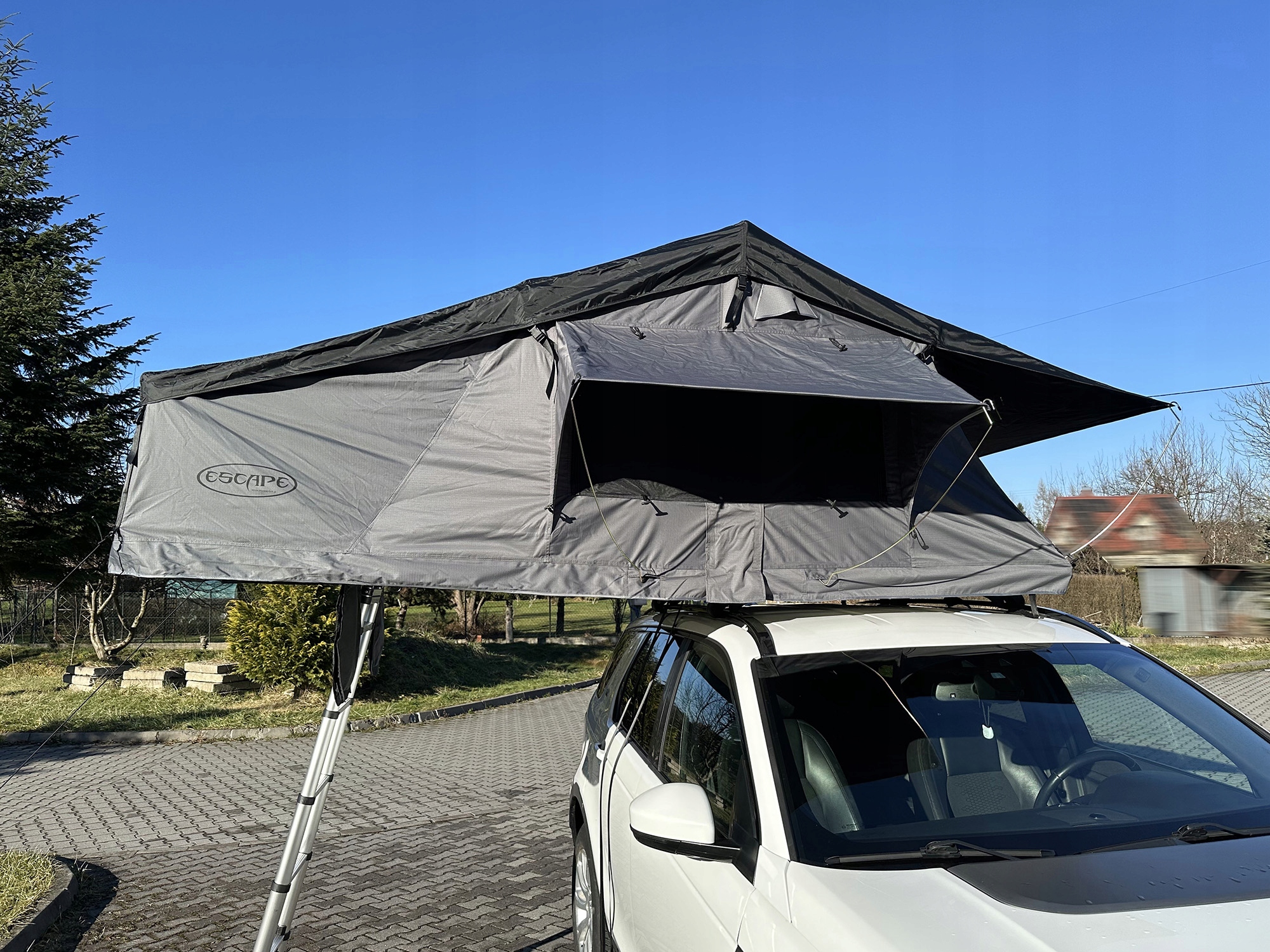 Namiot Dachowy Escape Alaska 160 Long camping wyprawa szary