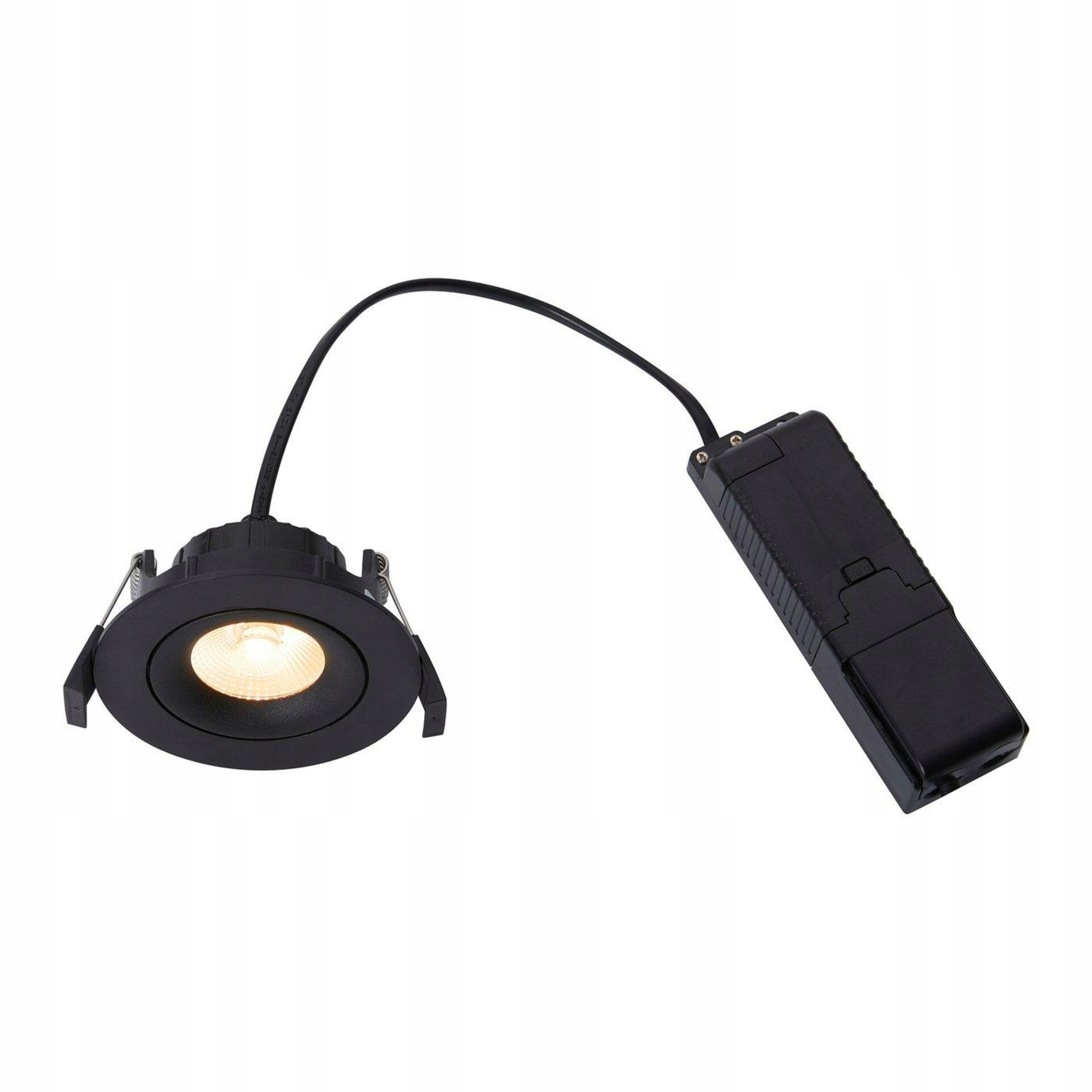 Nordlux Aliki vestavné Led svítidlo IP44 černá, stmívatelné, 8W