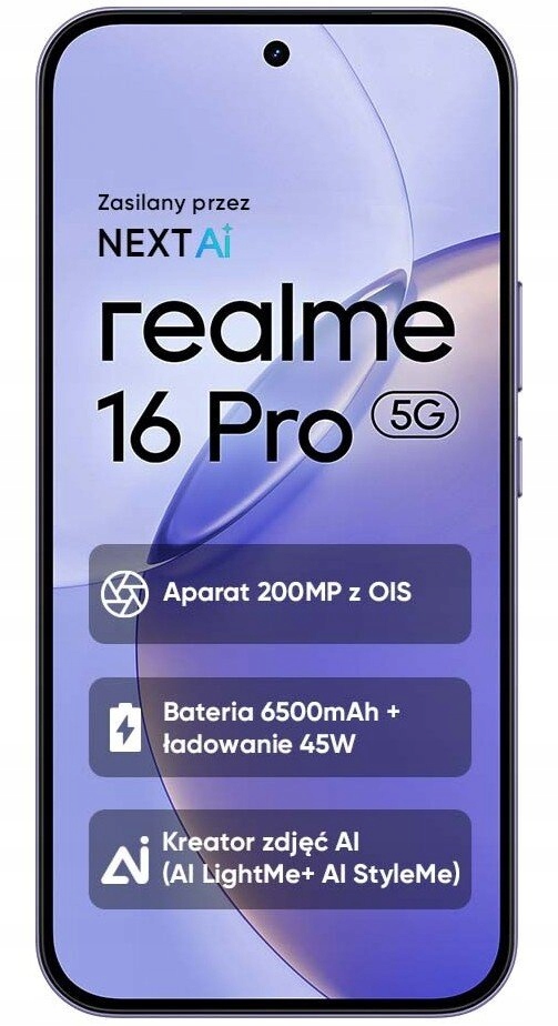 Smartphone realme 16 Pro 5G 8 Gb 512 Gb Fialový Orchid Purple