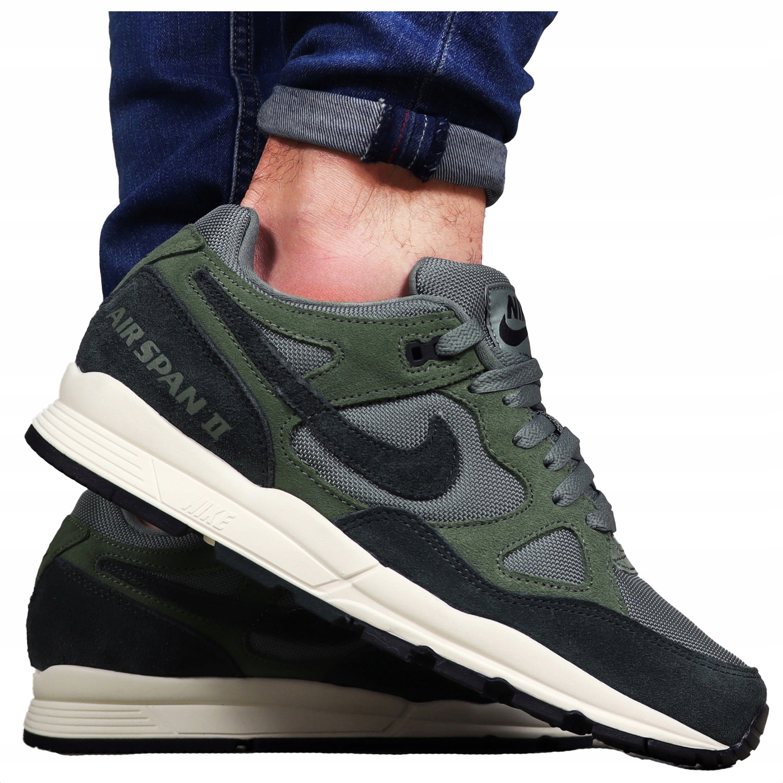 buty męskie Nike Oryginał sportowe Khaki sneakersy na co dzień