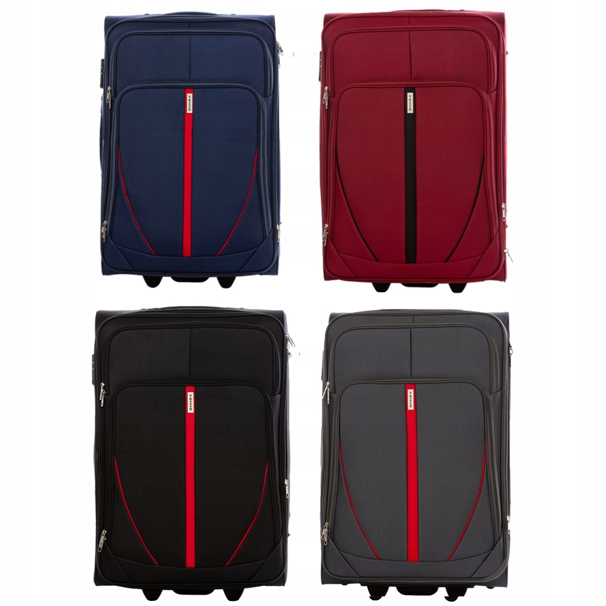 Walizka podróżna materiałowa duża BORDOWA Marka inna