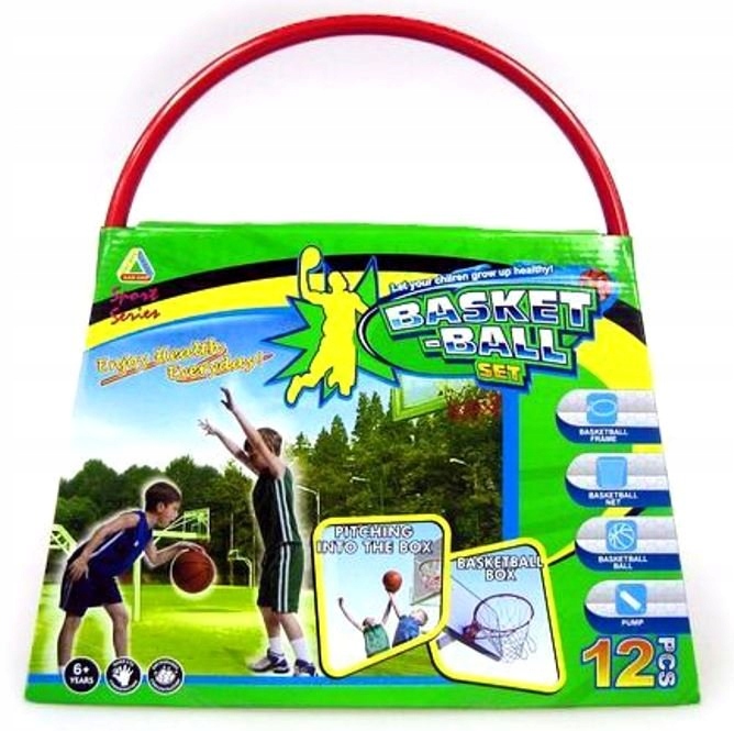 KOSZ Obręcz do KOSZYKÓWKI Zestaw 3w1 PIŁKA POMPKA