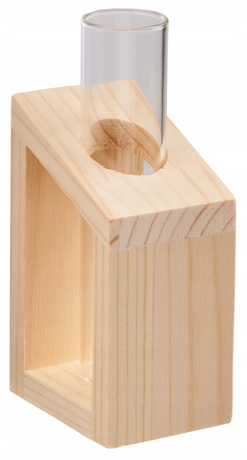 

Wazon szklany Frame LWZ-01, 11cm drewno
