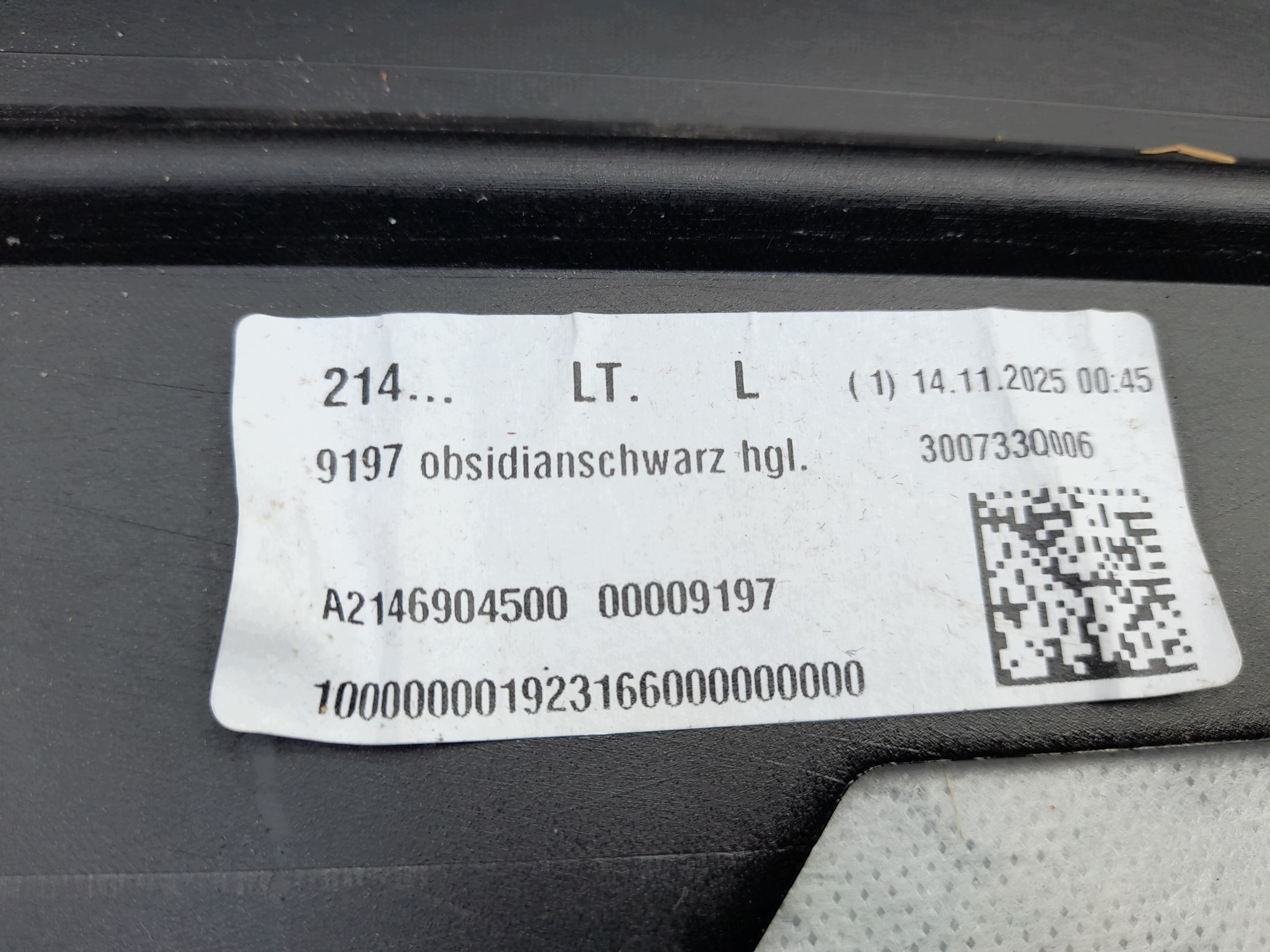 threshold moulding threshold MERCEDES E W214 214 AVANTGARDE black 197 ORG