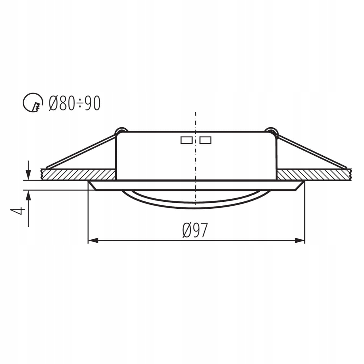 Kanlux Oprawa sufitowa punktowa ARGUS CT-2115-C/M Marka Kanlux