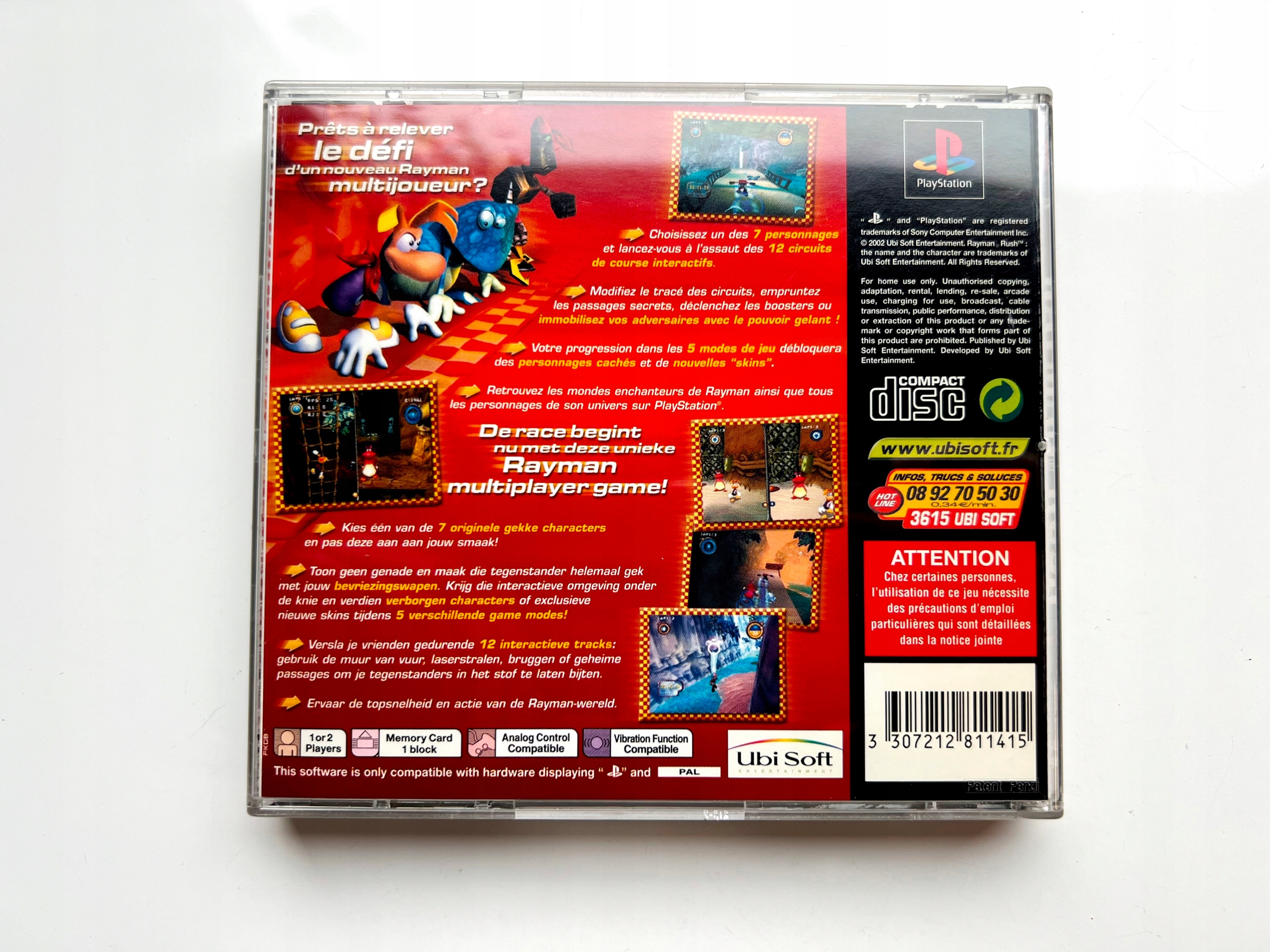 *** RAYMAN RUSH PSX PSONE PLAYSTATION *** Platforma Sony PlayStation (PSX)