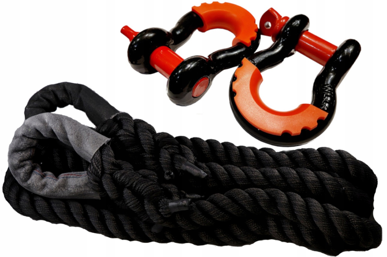 Кинетическая веревка 8MX36MM скобы + скобы