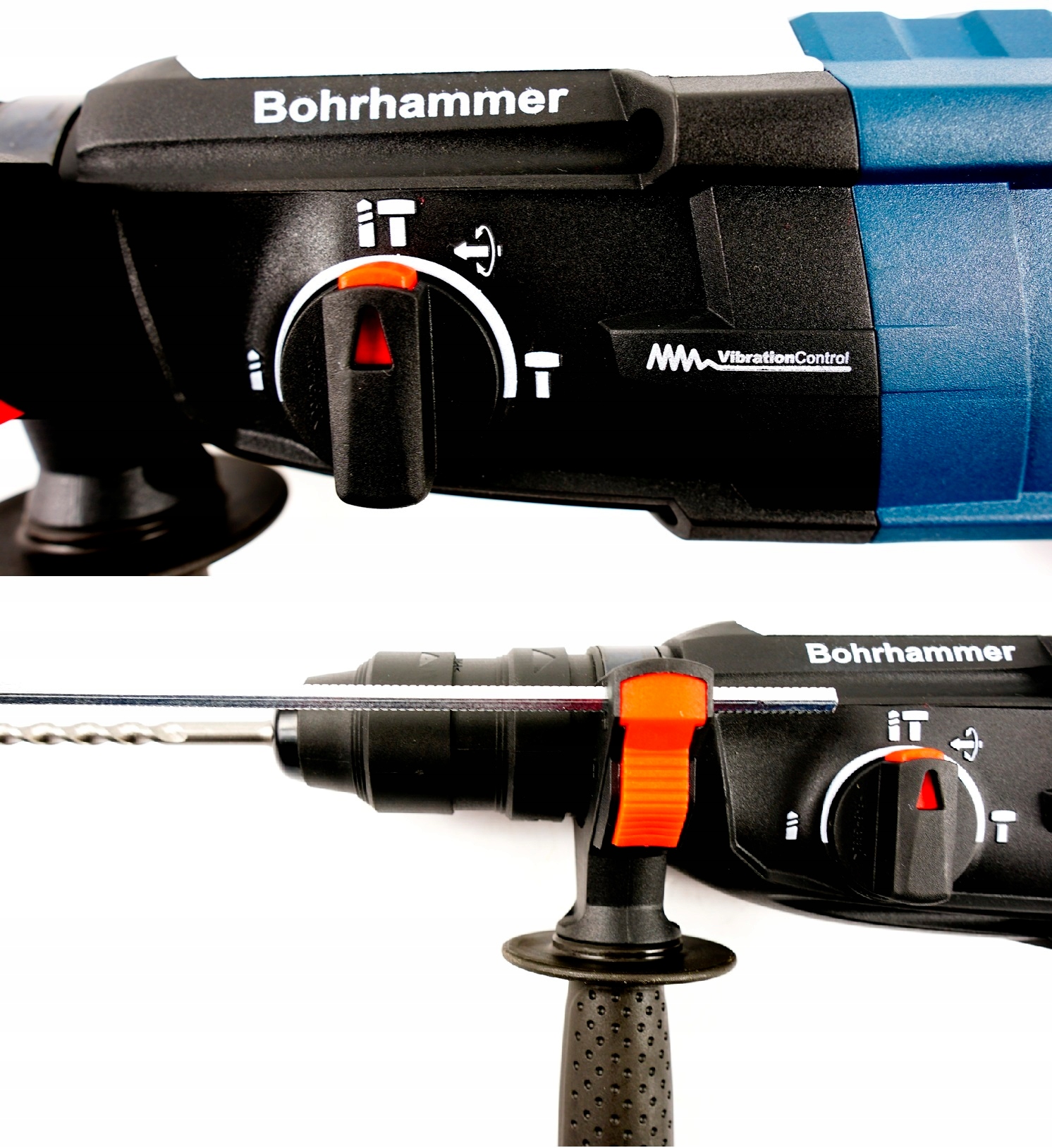 MŁOTOWIERTARKA 2800W SDS+ 2xGŁOWICA +wiertła Prędkość obrotowa 1200 RPM